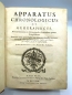 Preview: Lamy, Bernardo: Apparatus Chronologicus et Geographicus, Ad Commentarium in Harmoniam sive Concordiam quatuor Evangelistarum