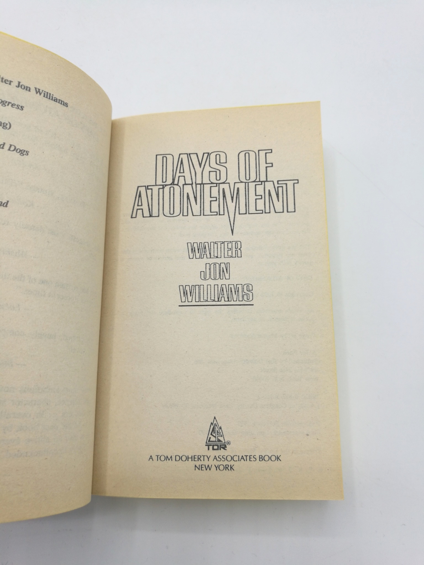 Williams, Walter Jon: Days of Atonement