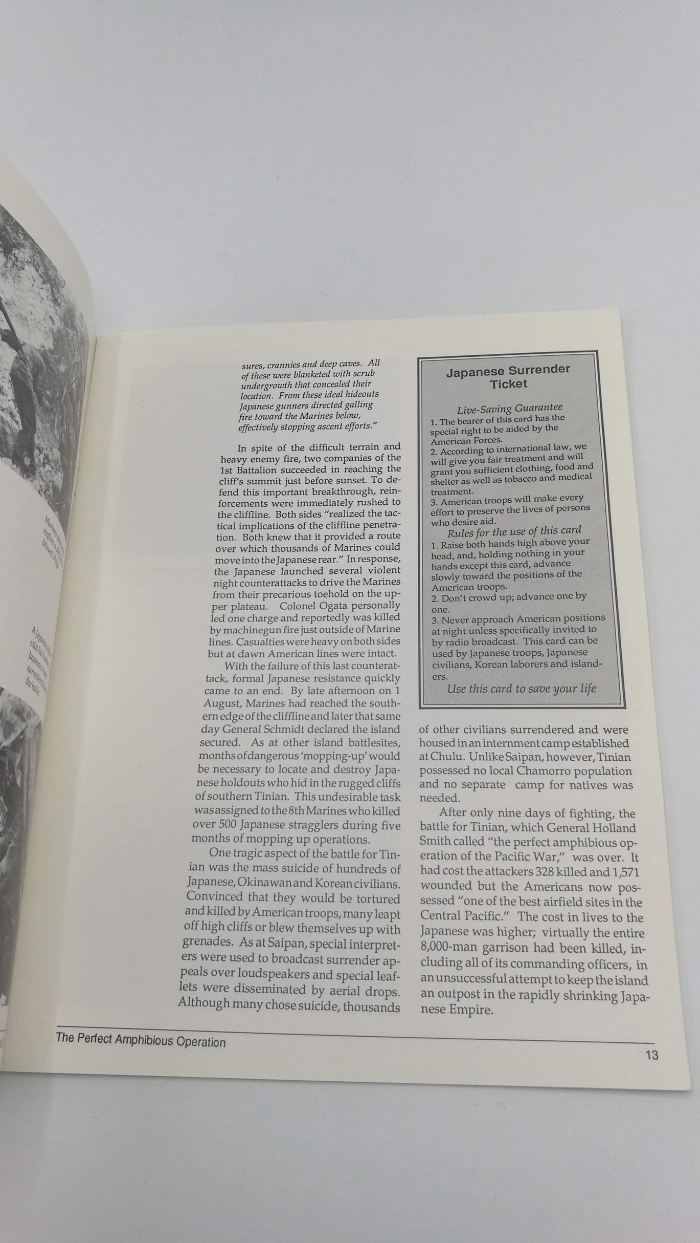 Russell, Scott: Tinian. The final chapter In Commoration of the 50th Anniversary of the End of World War II