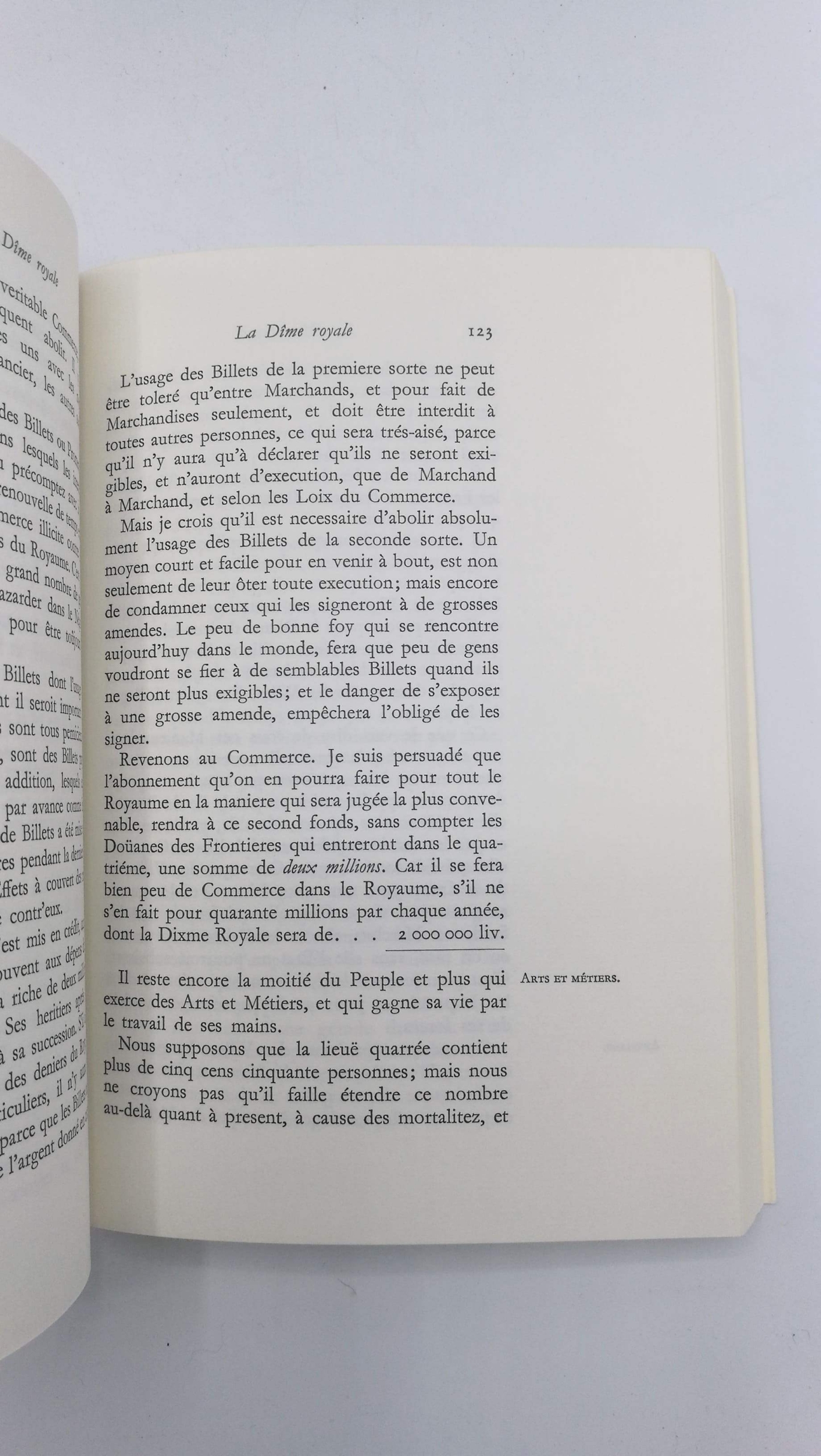 Vauban, Sebastien: La dime royale Présentation Emmanuel Le Roy Ladurie. Acteure de L'histoire.