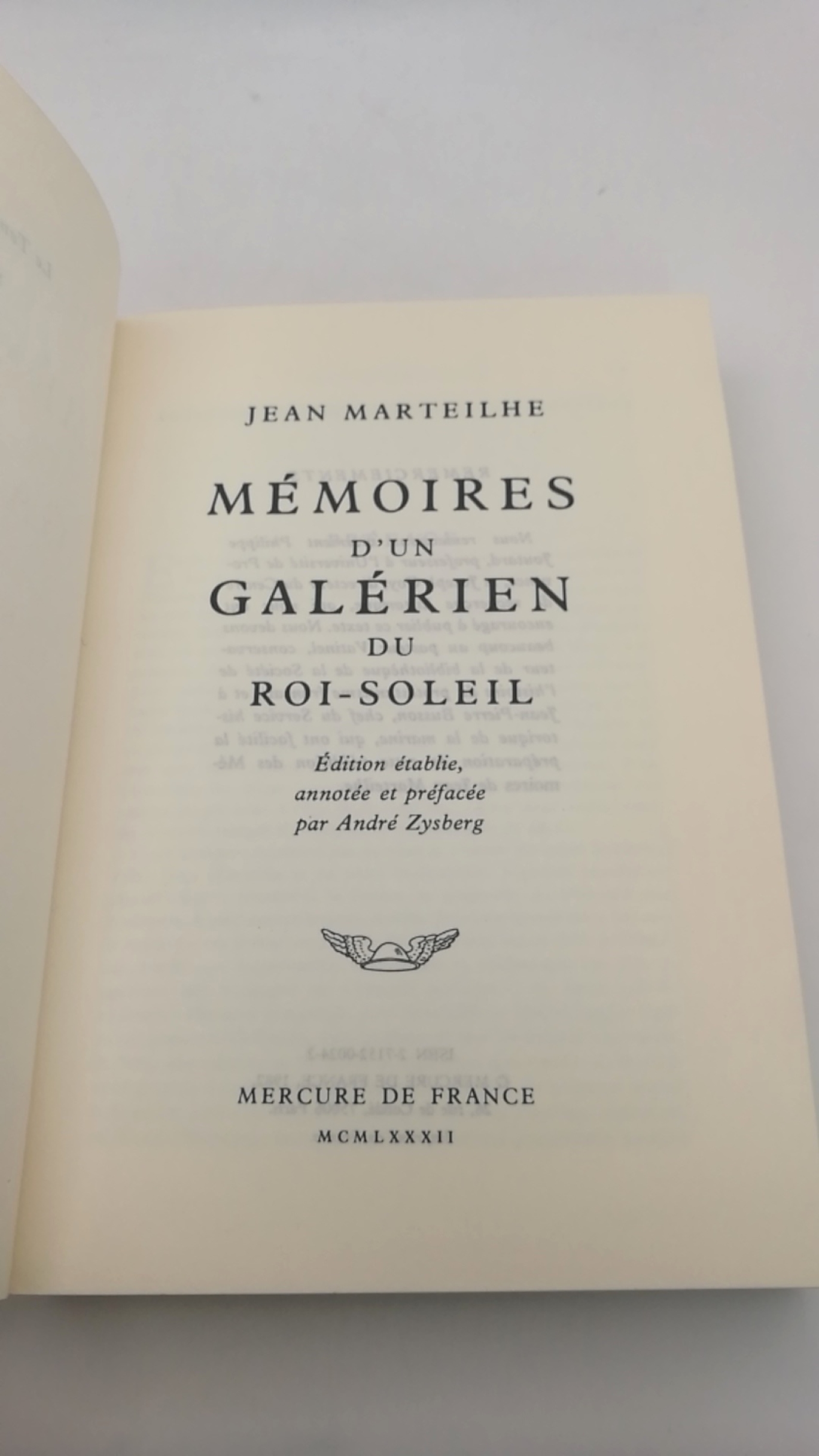 Martelhe, Jean: Memoires d'un galérien du roi-soleil