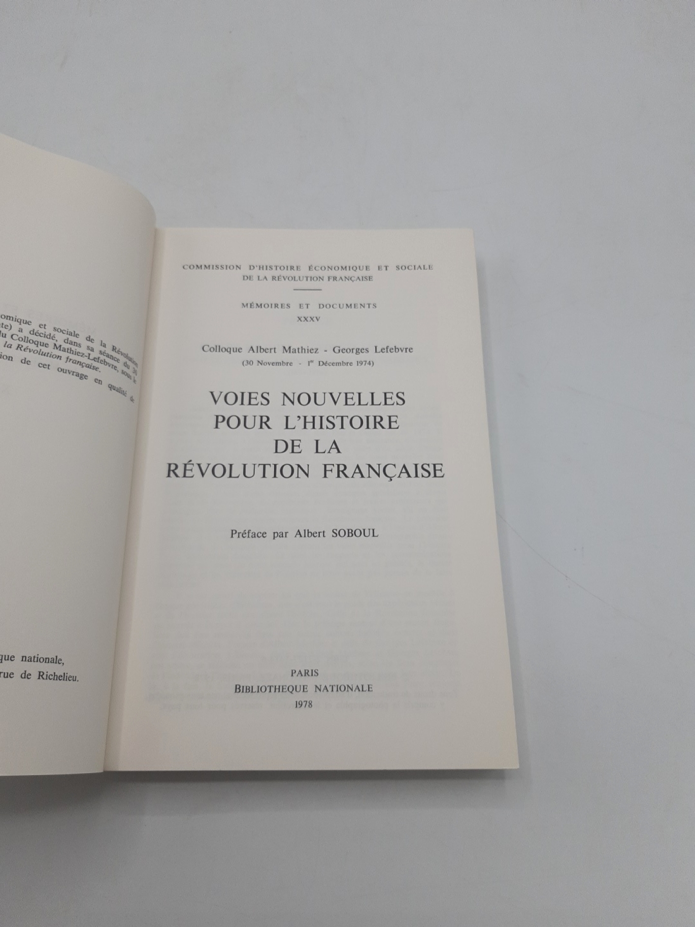 Collectif: Voies nouvelles pour l histoire de la Revolution francaise