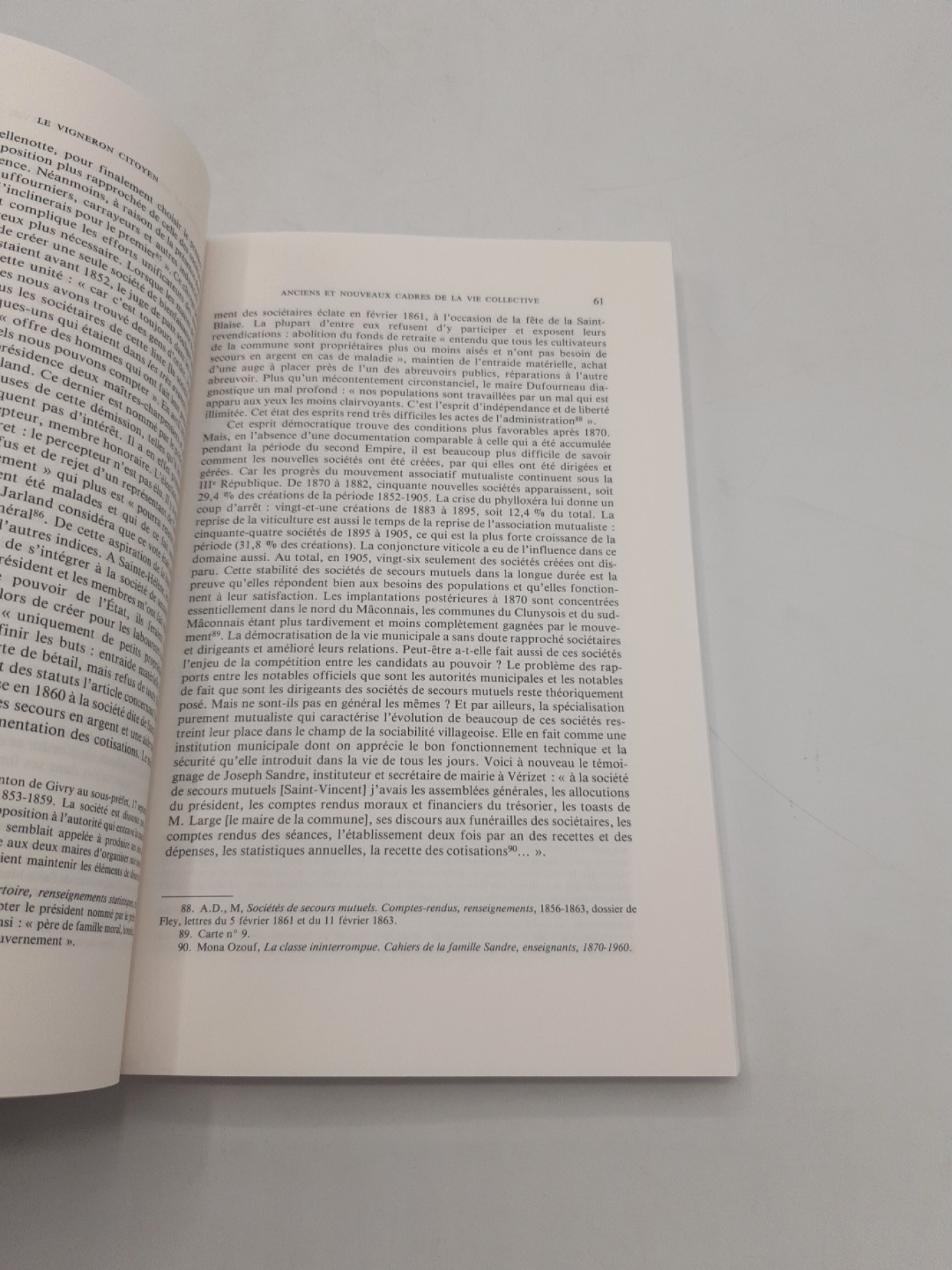 Goujon, Pierre: Le vigneron citoyen Maconnais et Chalonnais 1848-1914