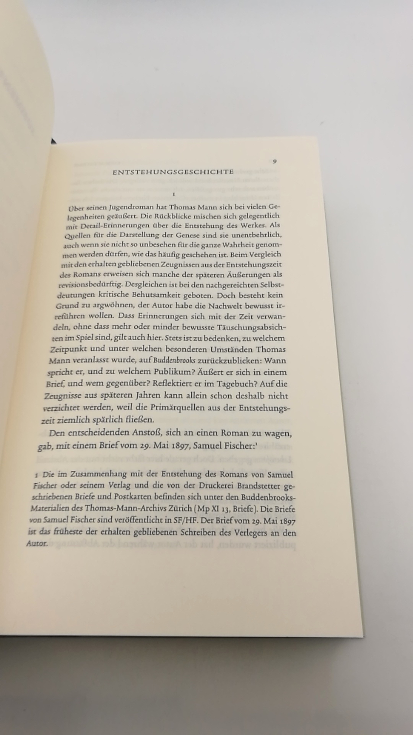 Thomas Mann, : Werke, Briefe, Tagebücher : Band 1.2 : Buddenbrooks. Verfall einer Familie. KOMMENTAR