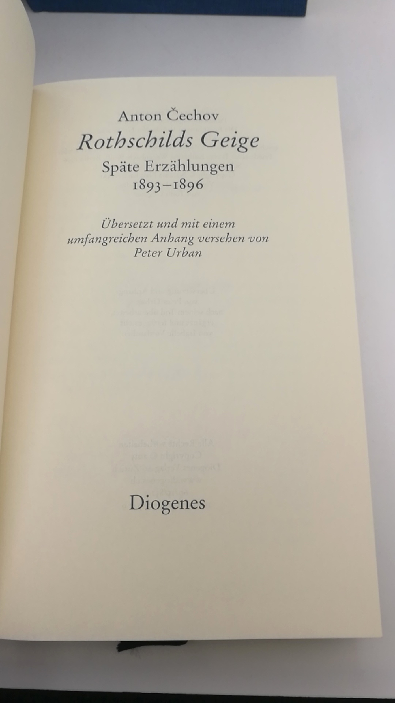 Cechov, Anton: Anton Chechov: Späte Erzählungen in zwei Bänden 1893-1903