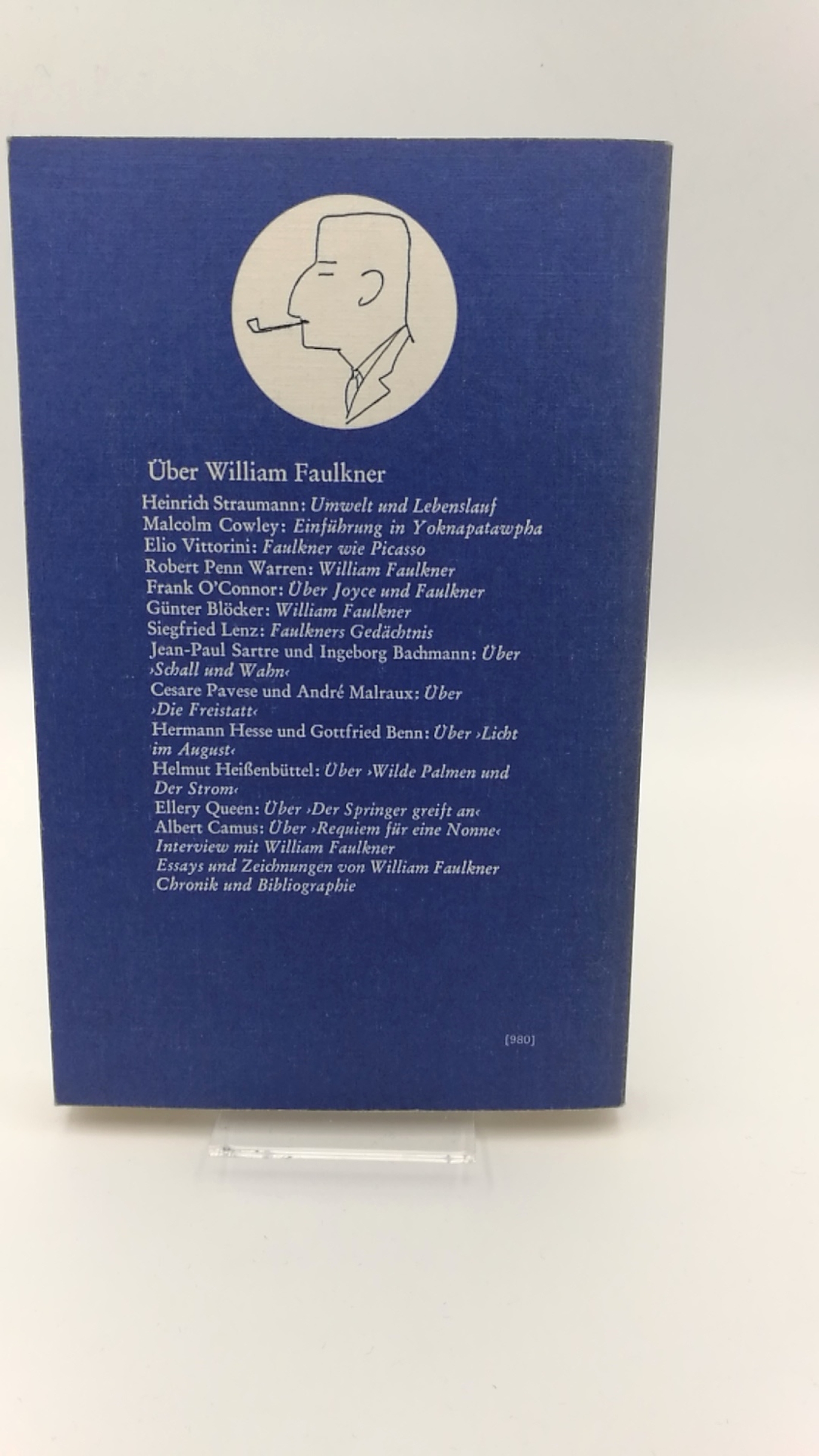 Haffmans, Gerd (Herausgeber): Über William Faulkner 