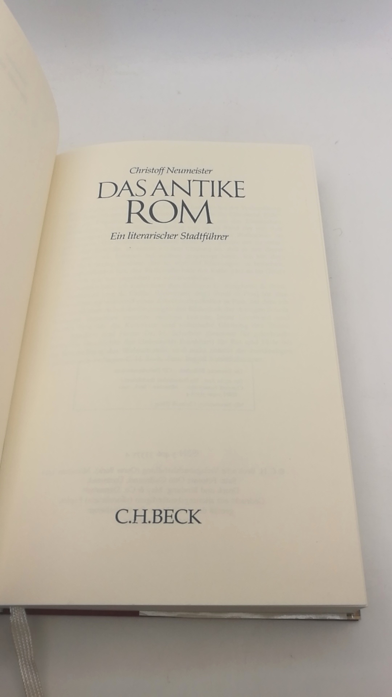 Neumeister, Christoff: Das antike Rom Ein literarischer Stadtführer