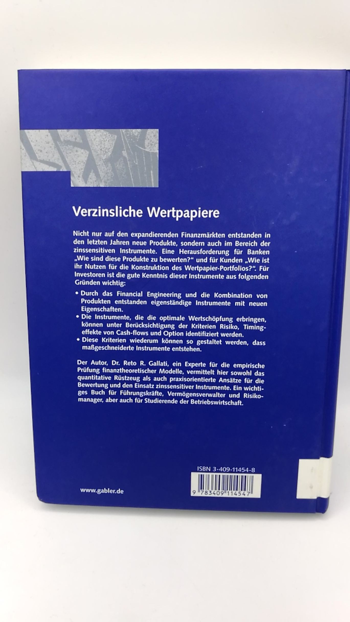 Gallati, Reto R.: Verzinsliche Wertpapiere Bewertung und Strategien