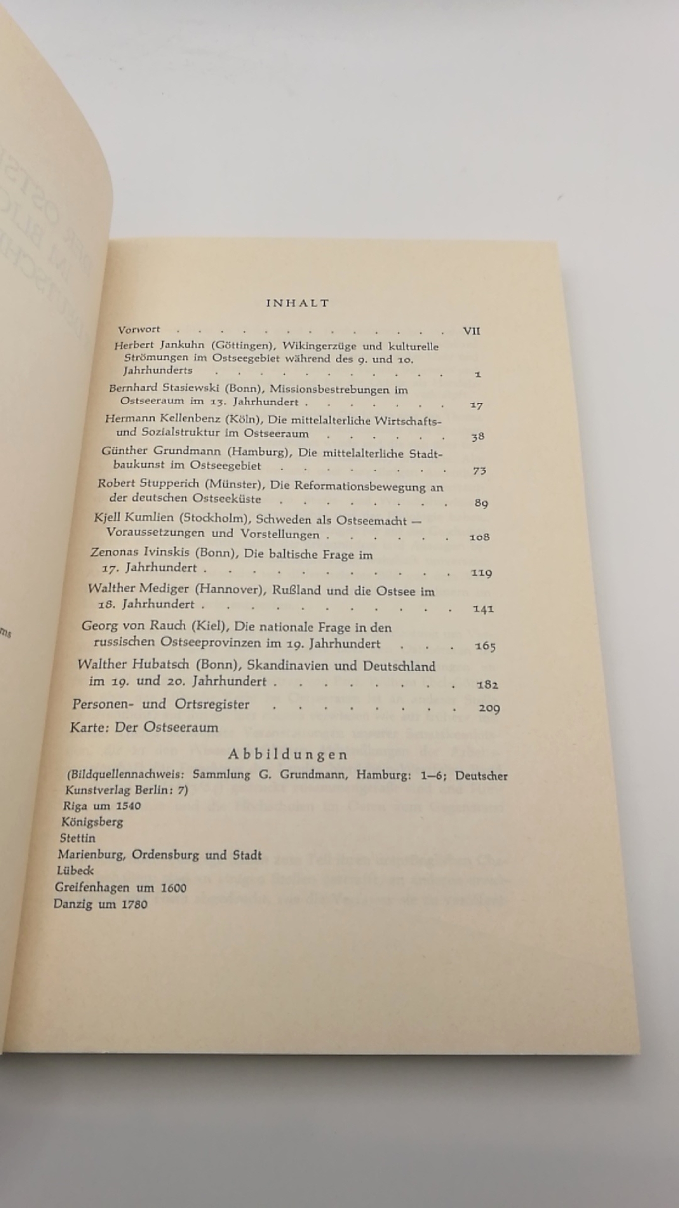 Senatskommission, : Der Ostseeraum im Blickfeld der deutschen Geschichte Studien zum Deutschtum im Osten 6. Senatskommission Studium des Deutschtums im Osten Rheinischen Friedrich-Wilhelm-Universität Bonn (Hrsg.)