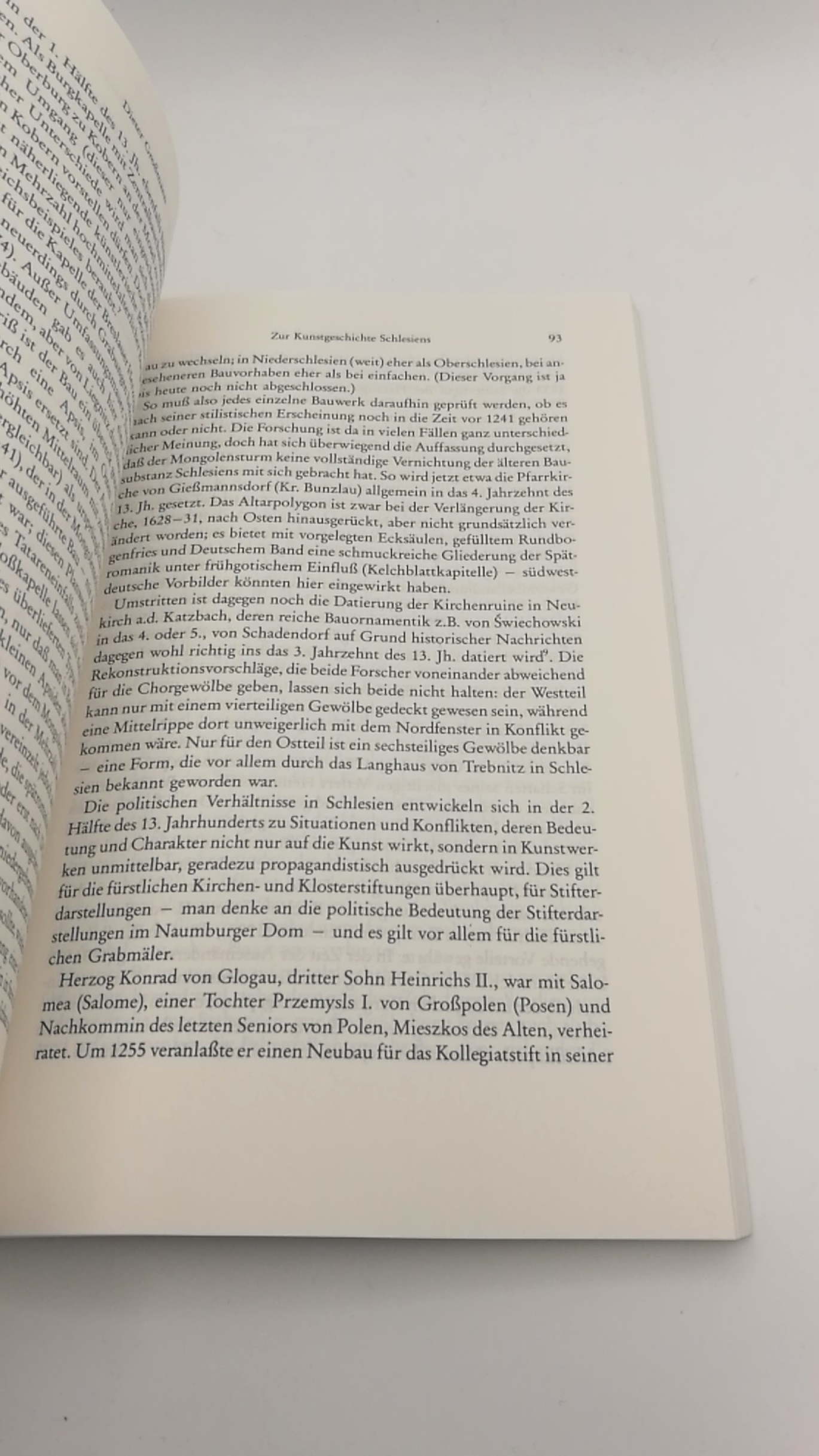 Rothe, Hans (Hrsg.): Ostdeutsche Geschichtslandschaften und Kulturlandschaften. Teil I [1] Schlesien Studien zum Deutschtum im Osten 19/I