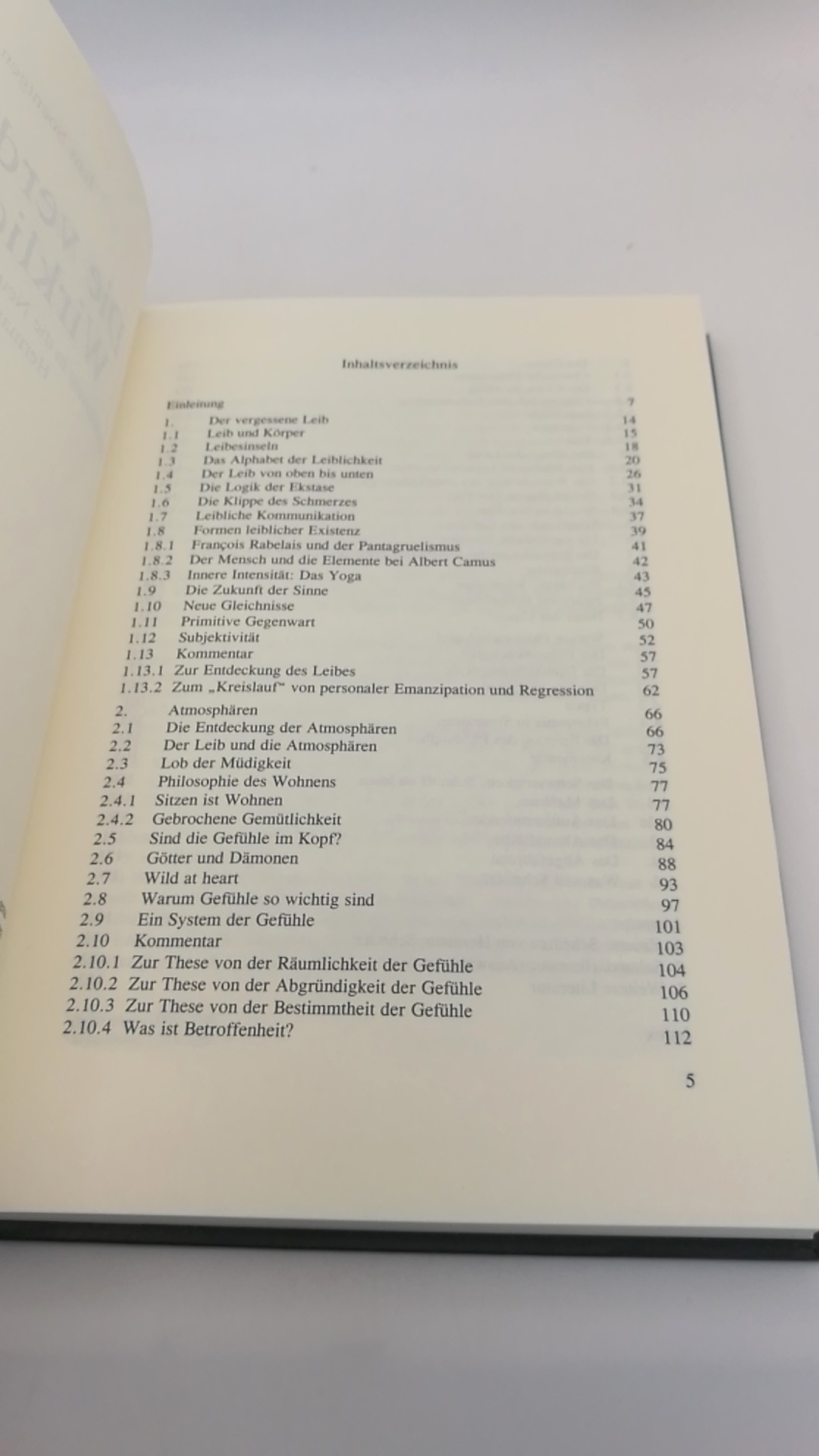 Soentgen, Jens: Die verdeckte Wirklichkeit Einführung in die neue Phänomenologie von Hermann Schmitz