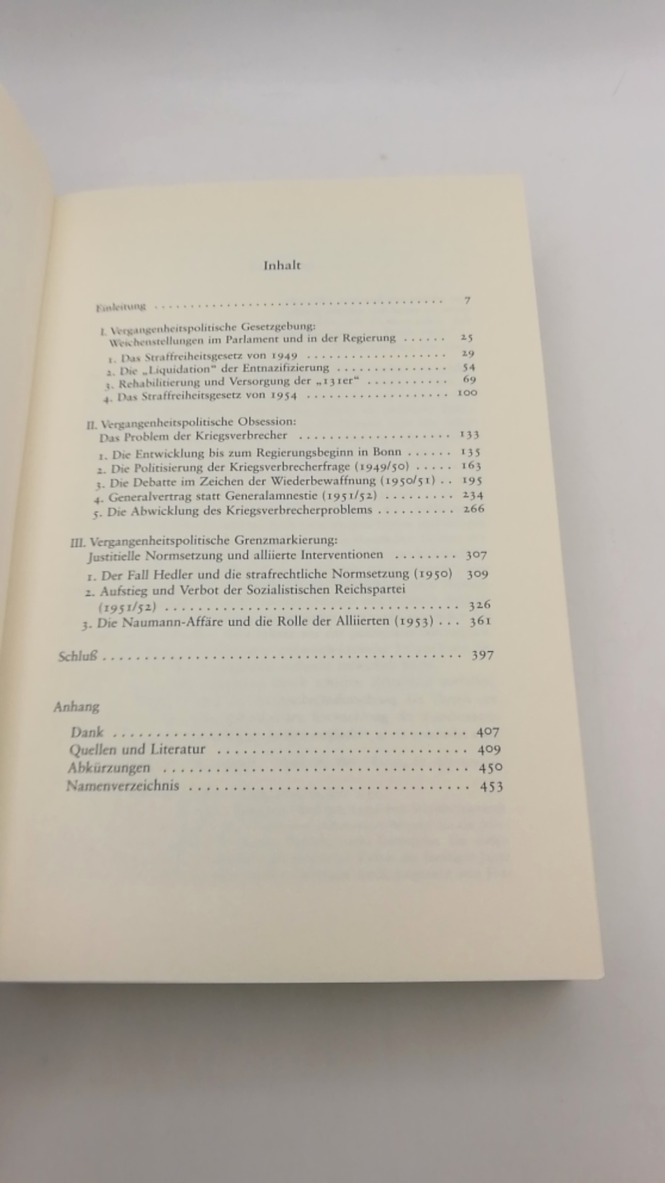 Frei, Norbert: Vergangenheitspolitik Die Anfänge der Bundesrepublik und die NS-Vergangenheit