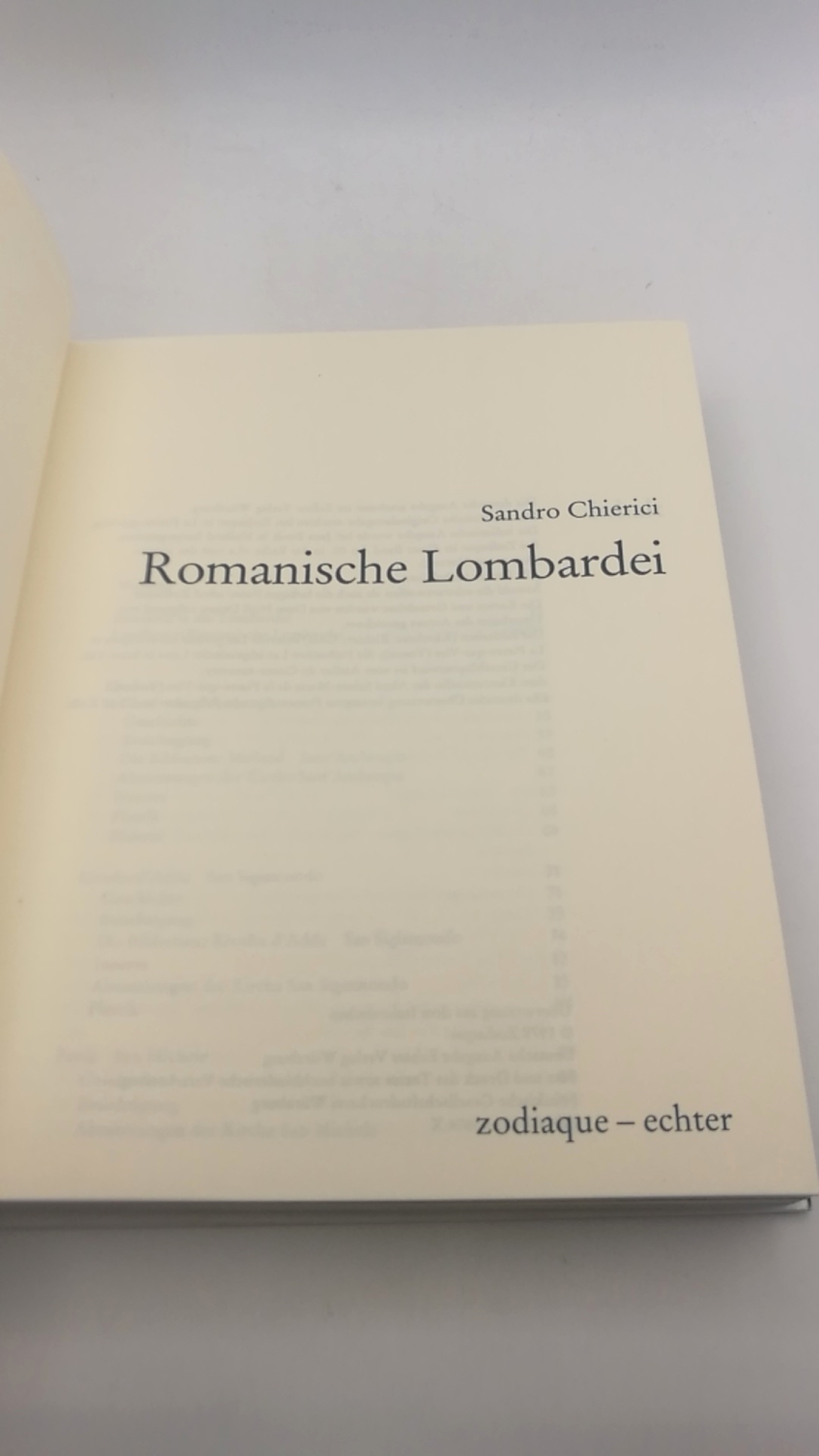 Chierici, Sandro: Romanische Lombardei