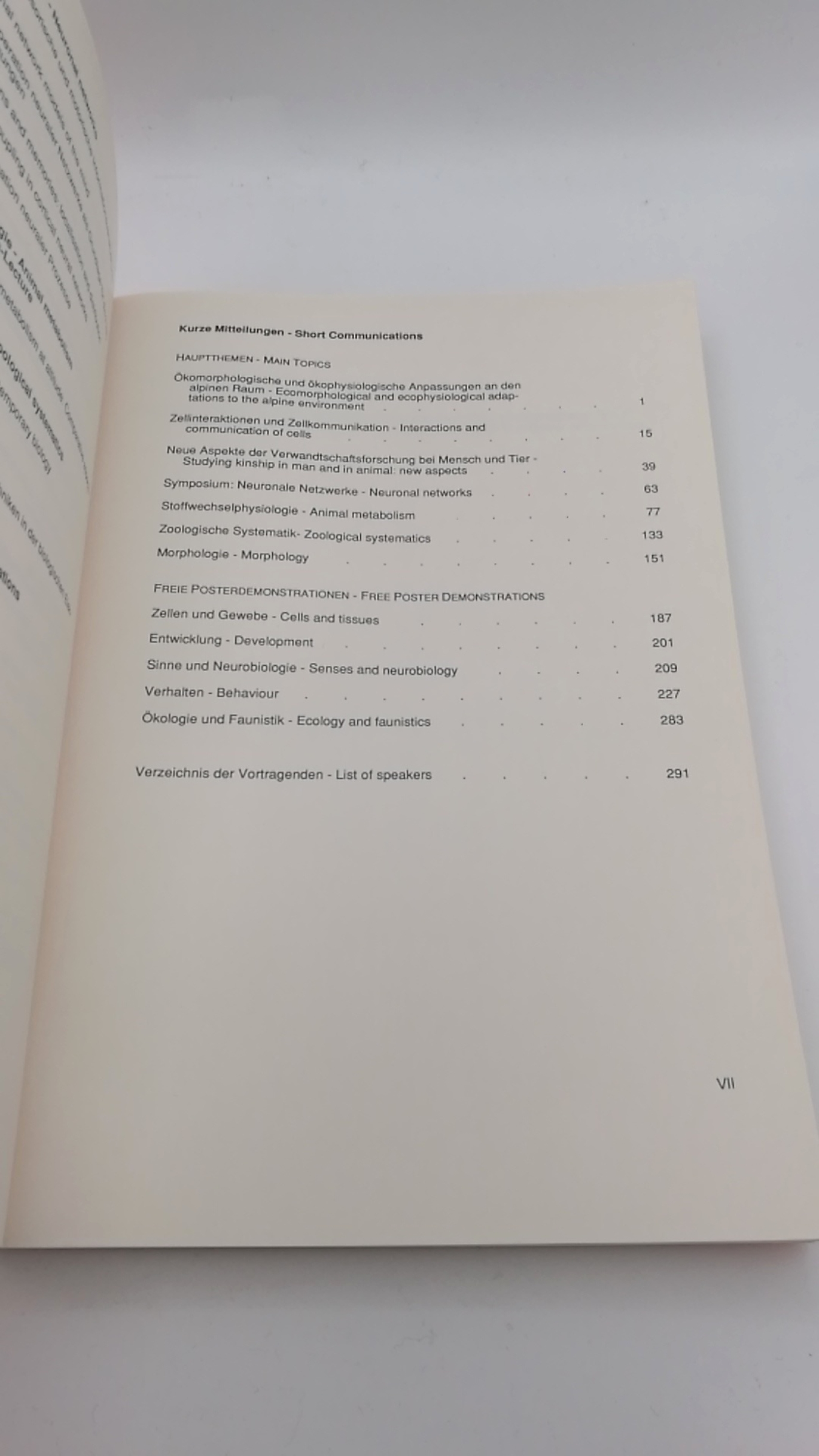 Pfannenstiel, Hans-Dieter (Hrgs.): Verhandlungen der Deutschen Zoologischen Gesellschaft. Kurzpublikationen = Short communications 86. Jahresversammlung 1993 in Salzburg