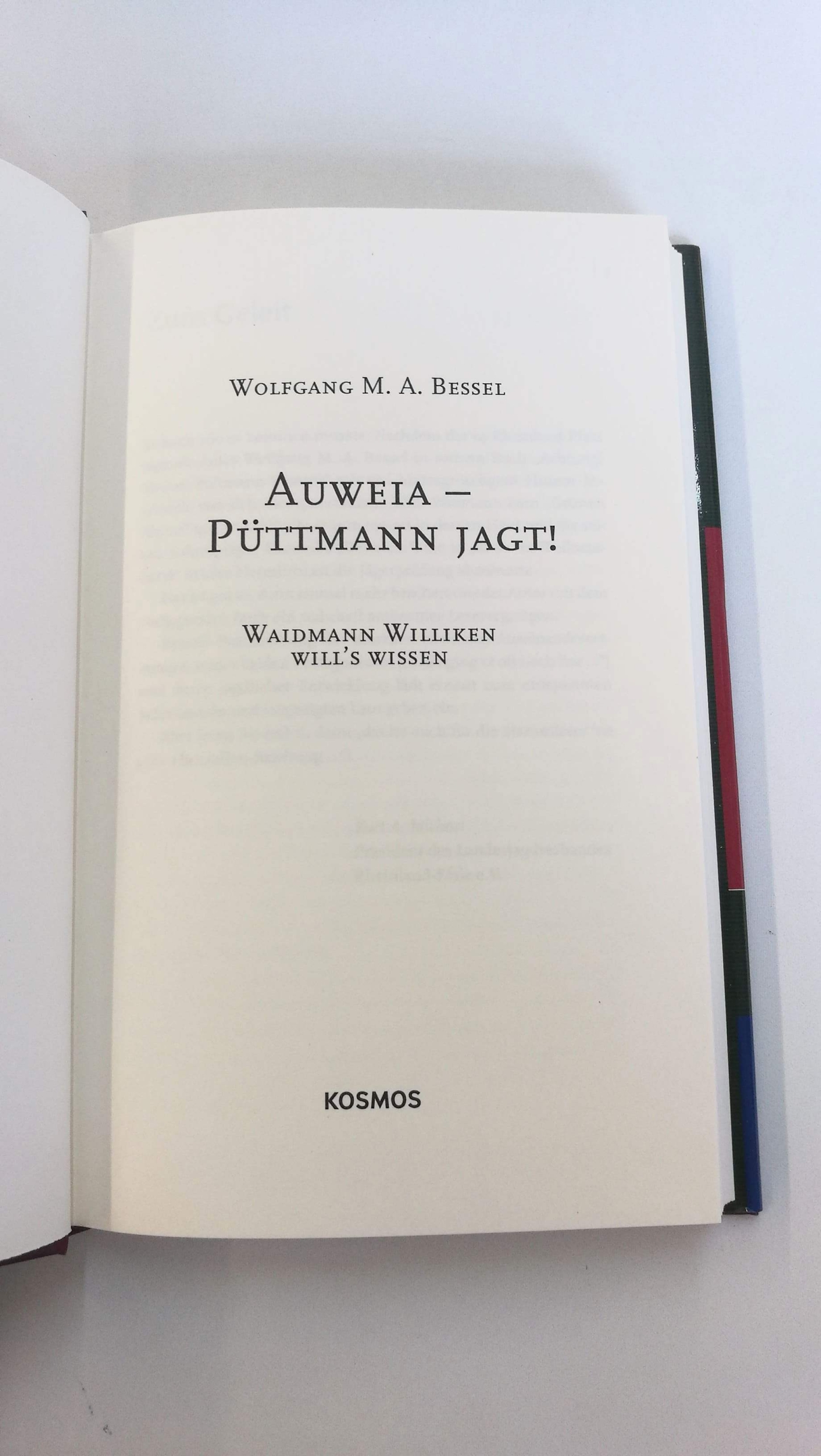 Bessel, Wolfgang M. A.: Auweia - Püttmann jagt! Waidmann Williken will's wissen