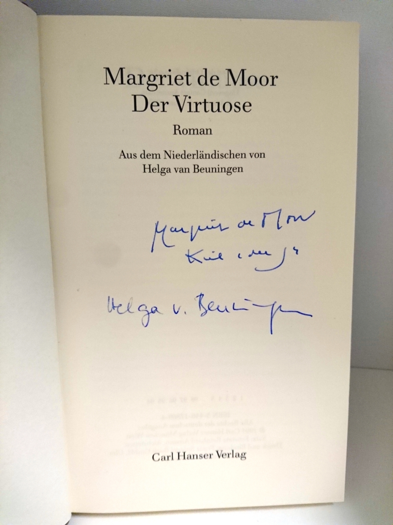 de Moor, Margriet: Der Virtuose