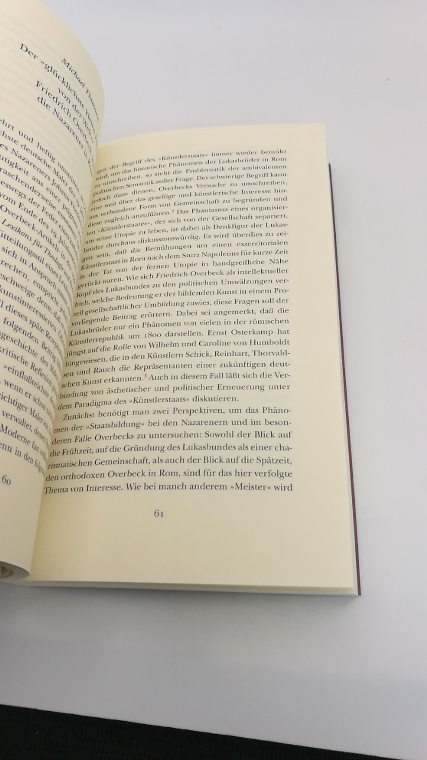 Raulff, Ulrich (Herausgeber): Vom Künstlerstaat Ästhetische und politische Utopien