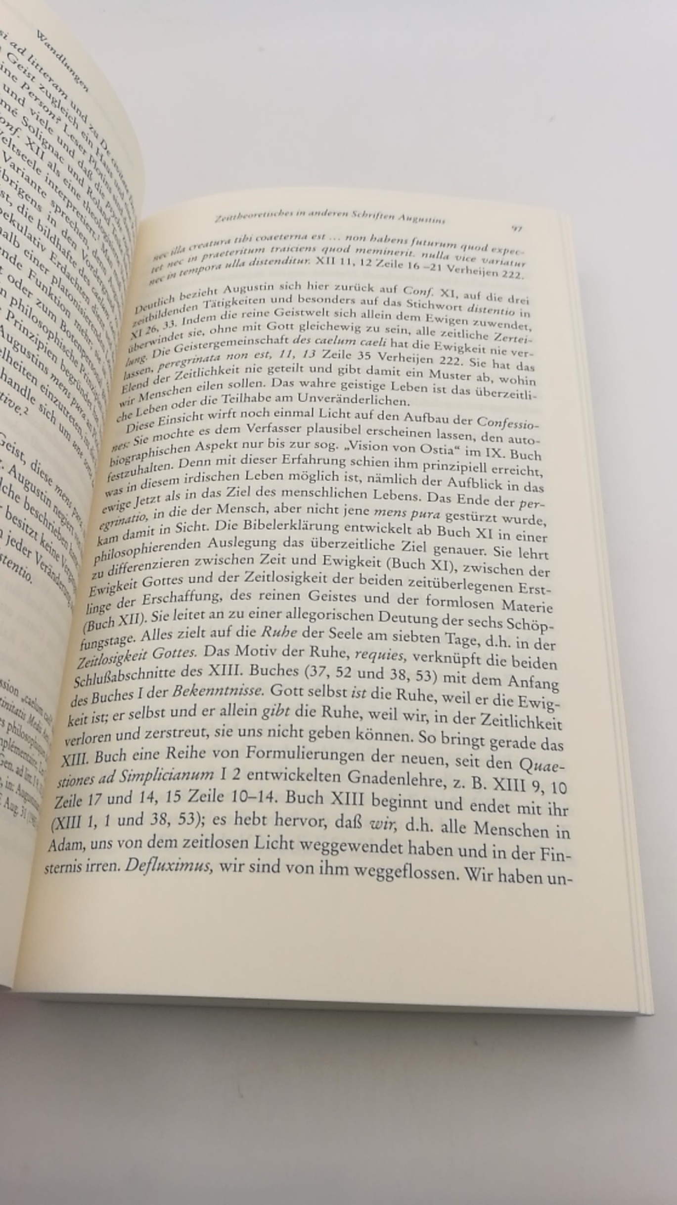 Flasch, Kurt: Was ist Zeit? Augustinus von Hippo, das XI. Buch der Confessiones: historisch-philosophische Studie; Text, Übersetzung, Kommentar