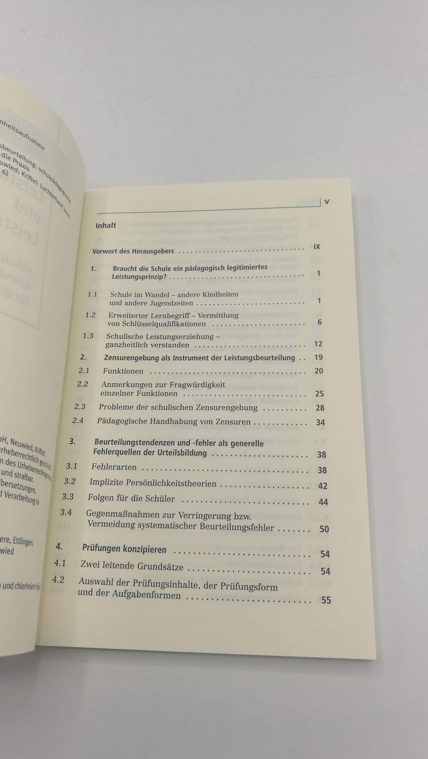 Jürgens, Eiko: Leistungserziehung und Leistungsbeurteilung Schulpädagogische Grundlegung und Anregungen für die Praxis