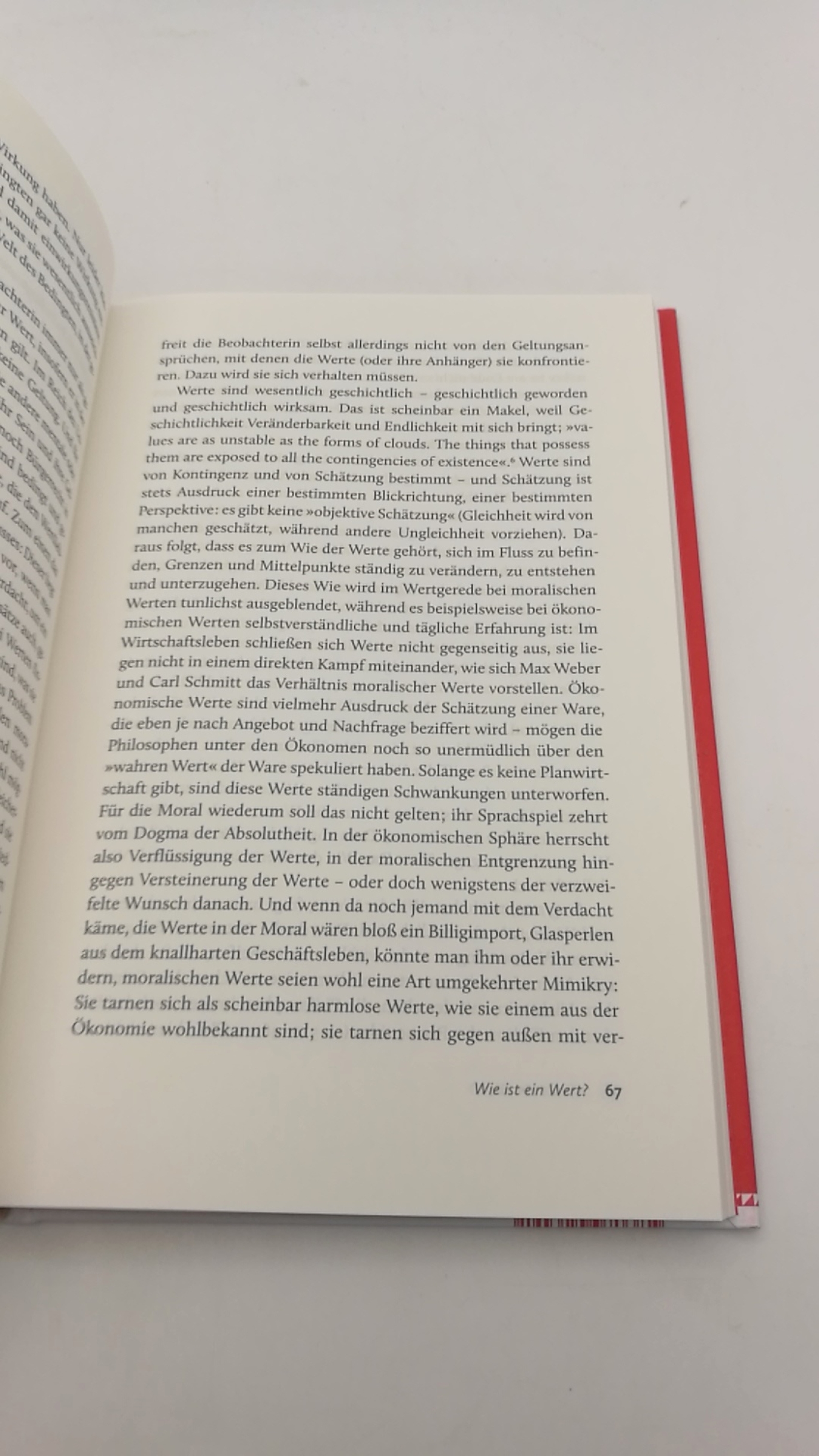 Sommer, Andreas Urs (Verfasser): Werte Warum man sie braucht, obwohl es sie nicht gibt / Andreas Urs Sommer