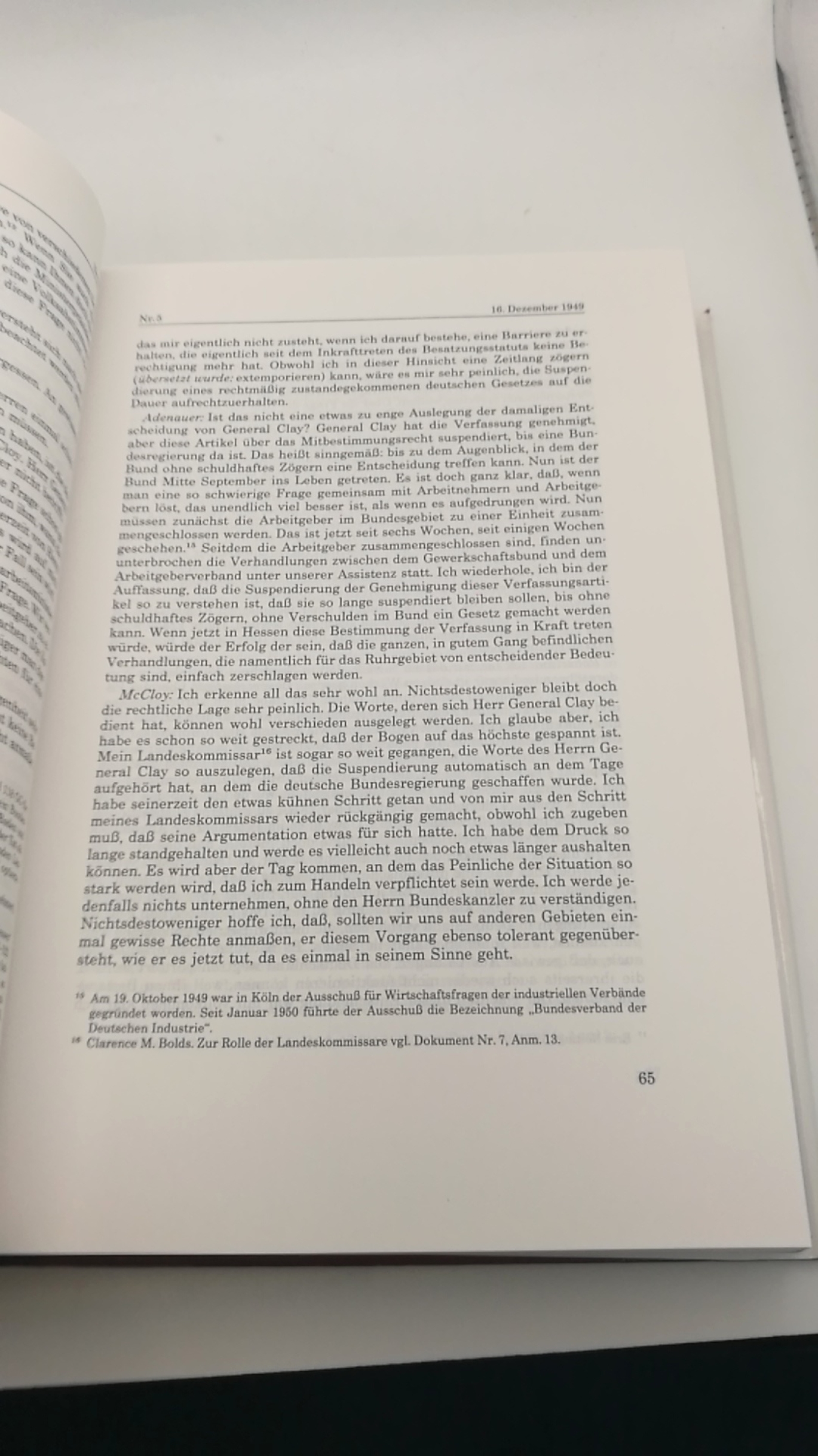 Schwarz, Hans-Peter (Hrgs.): Adenauer und die Hohen Kommissare 1949 - 1951 Akten zur auswärtigen Politik der Bundesrepublik Deutschland. Band 1