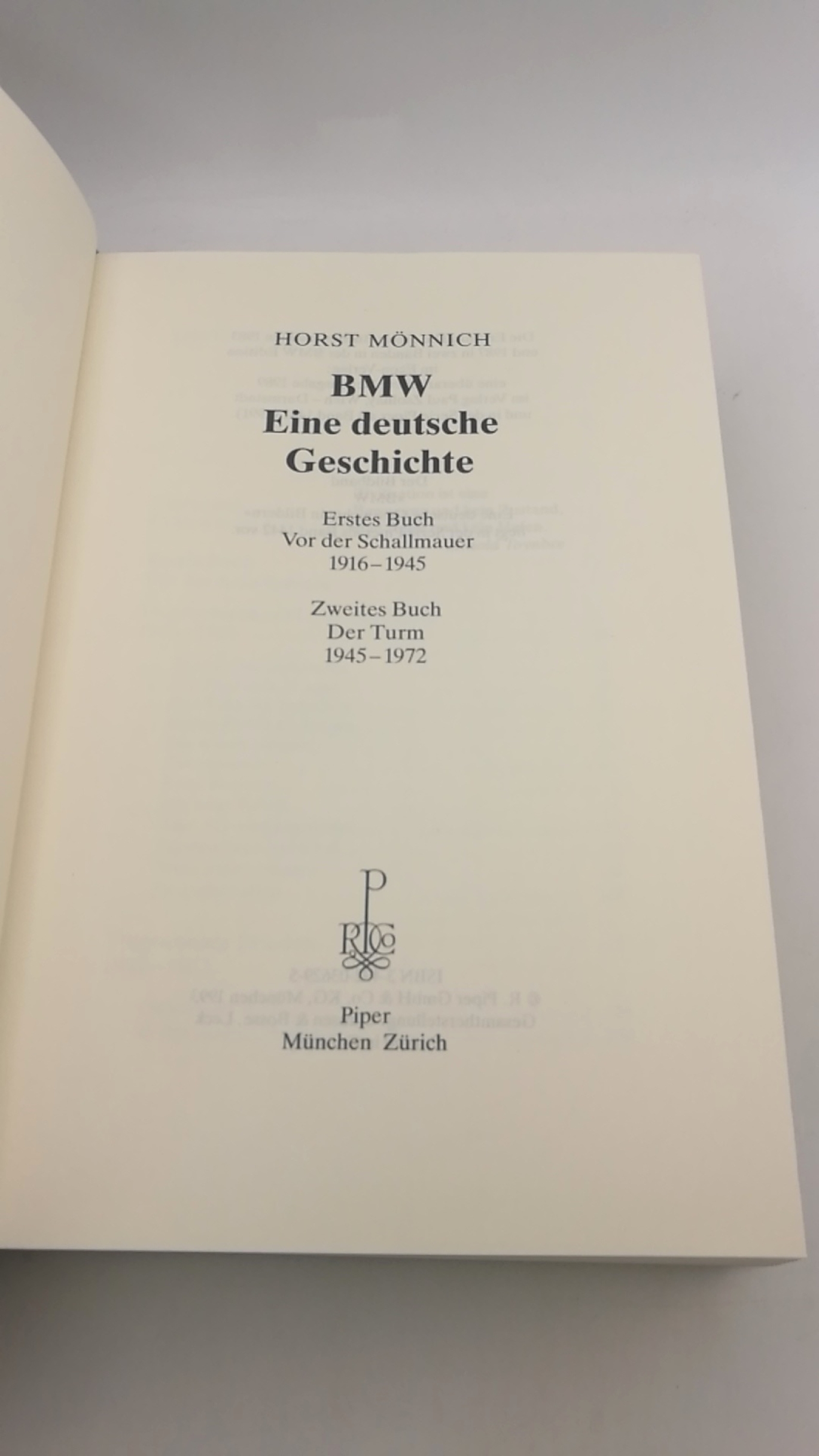 Mönnich, Horst: BMW Eine deutsche Geschichte