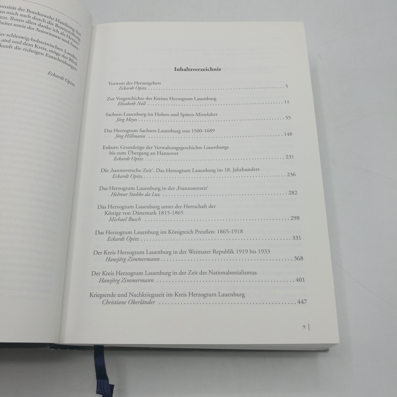 Opitz, Eckardt (Herausgeber): Herzogtum Lauenburg Das Land und seine Geschichte; ein Handbuch / hrsg. von Eckardt Opitz. [Fotos: Reinhard Scheiblich