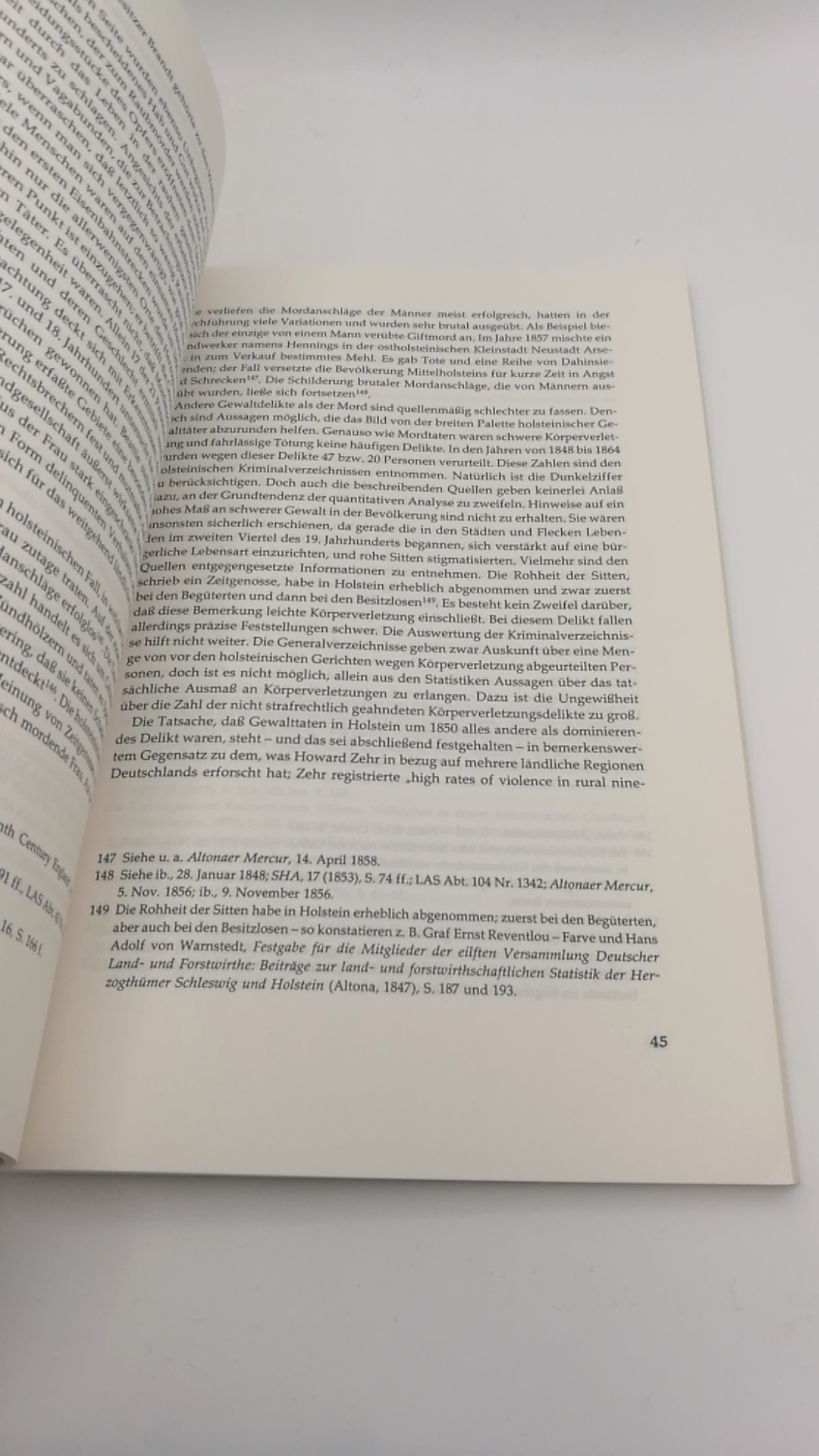 Formella, Eckhard: Rechtsbruch und Rechtsdurchsetzung im Herzogtum Holstein um die Mitte des 19. Jahrhunderts Ein Beitrag zum Verhältnis von Kriminalität, Gesellschaft und Staat