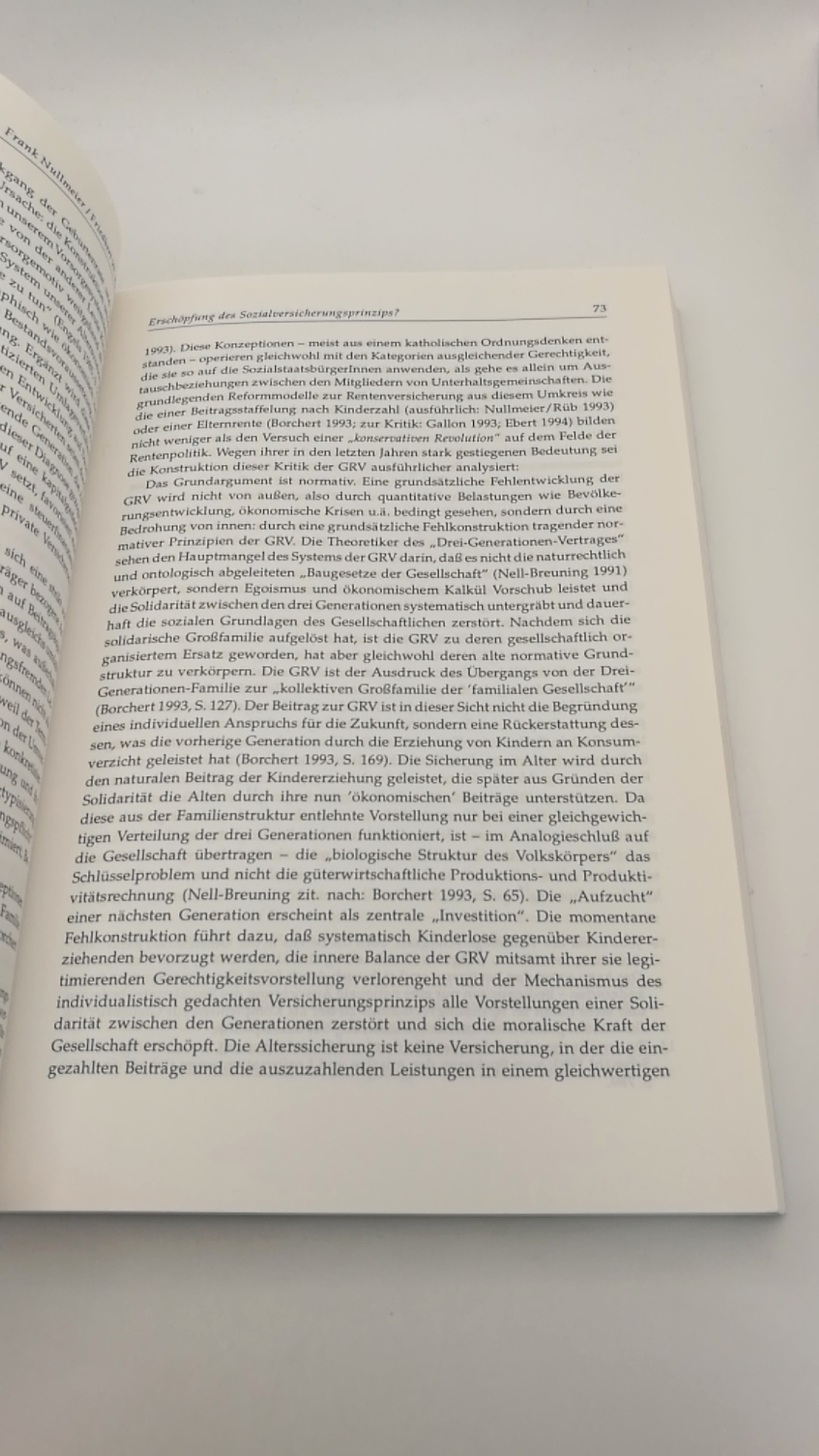 Riedmüller, Barbara [Hrsg.]: Grenzen des Sozialversicherungsstaates 