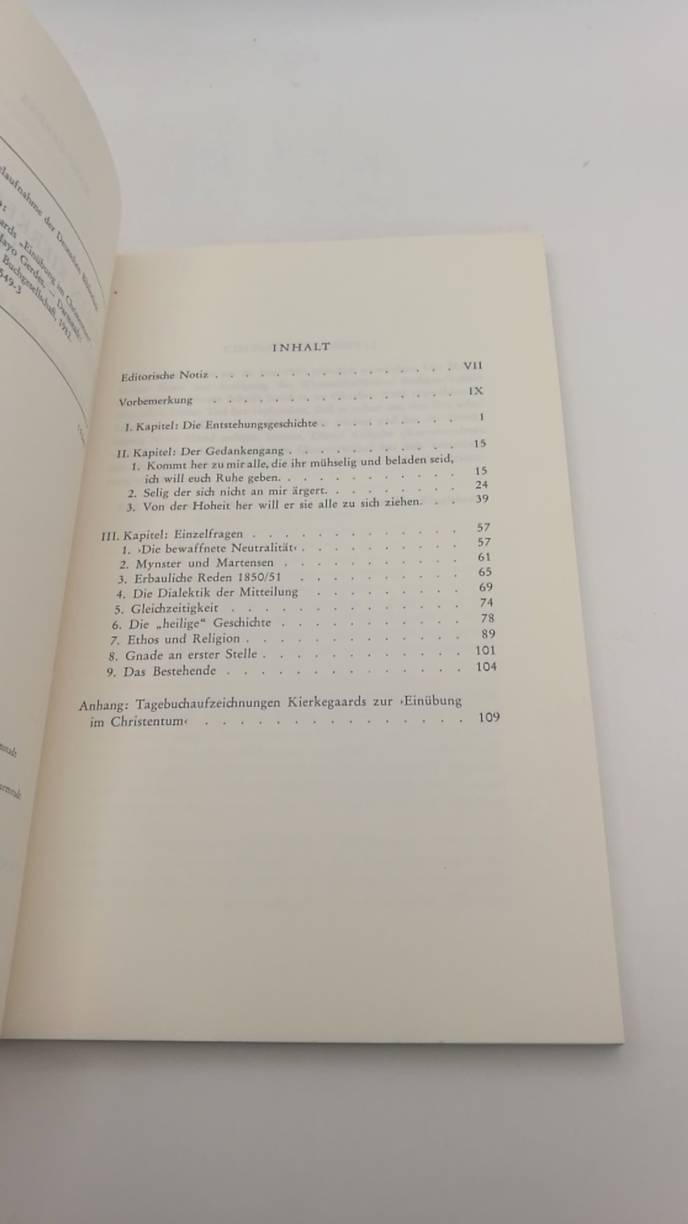 Gerdes, Hayo: Sören Kierkegaards "Einübung im Christentum" Einführung und Erläuterung