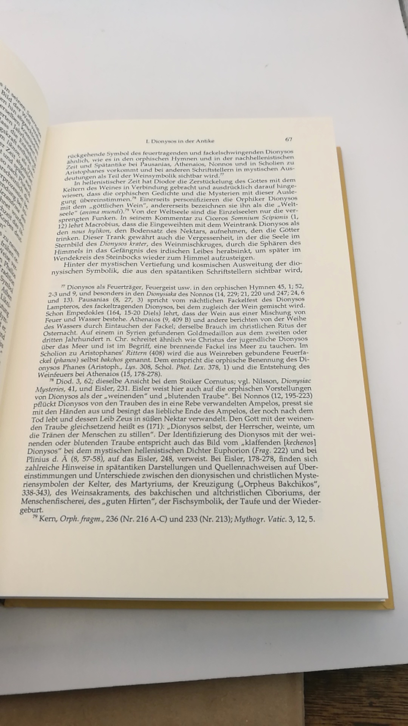 Baeumer, Max L. (Verfasser): Dionysos und das Dionysische in der antiken und deutschen Literatur / Max L. Baeumer 