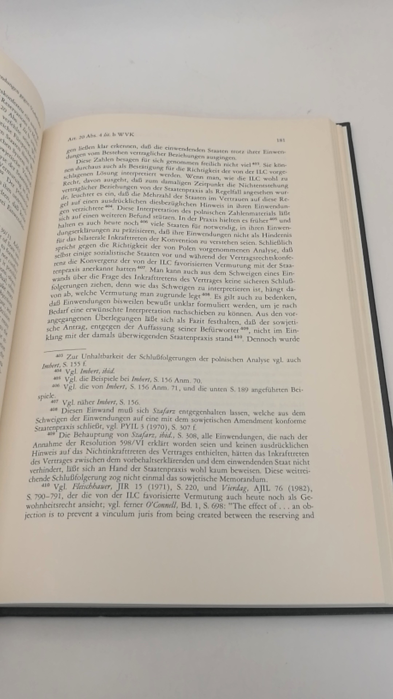 Kühner, Rolf: Vorbehalte zu multilateralen völkerrechtlichen Verträgen Beiträge zum ausländischen öffentlichen Recht und Völkerrecht; Bd. 91