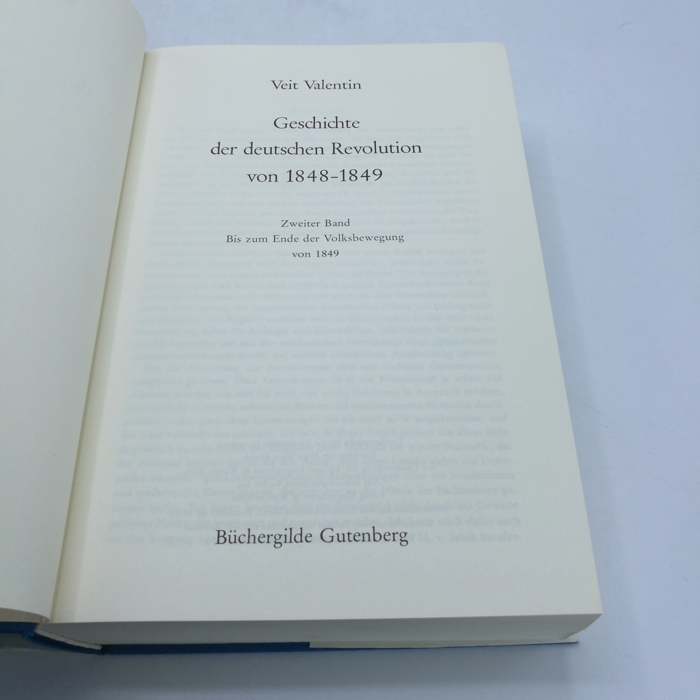 Valentin, Veit: Geschichte der deutschen Revolution von 1848 - 1849. Band 1+2 (=vollst.) 