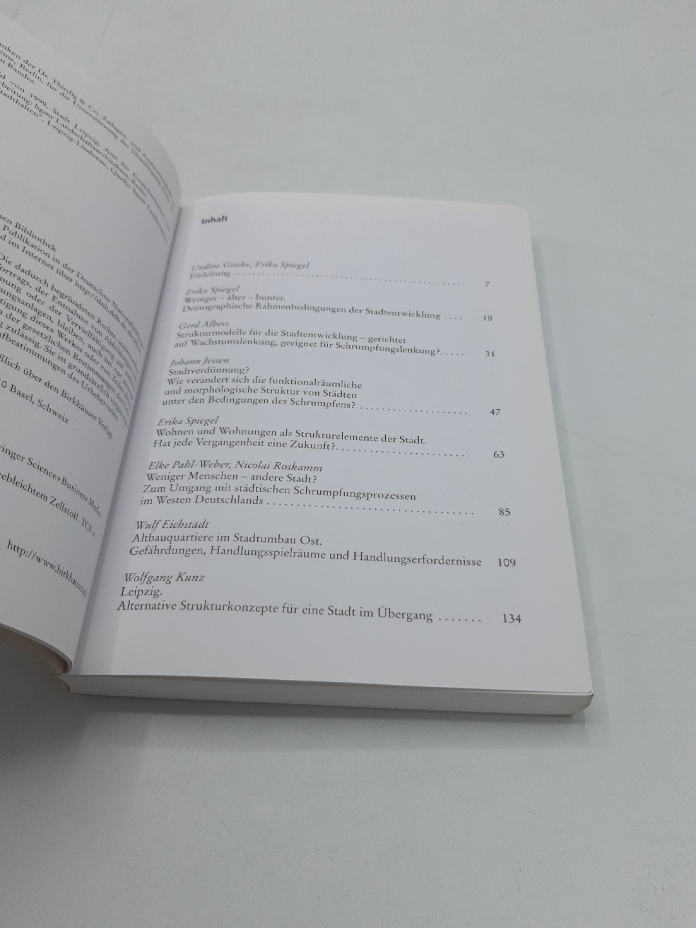 Giseke, Undine (Herausgeber): Stadtlichtungen Irritationen, Perspektiven, Strategien; [Baupolitik, Planung; Städtebau]