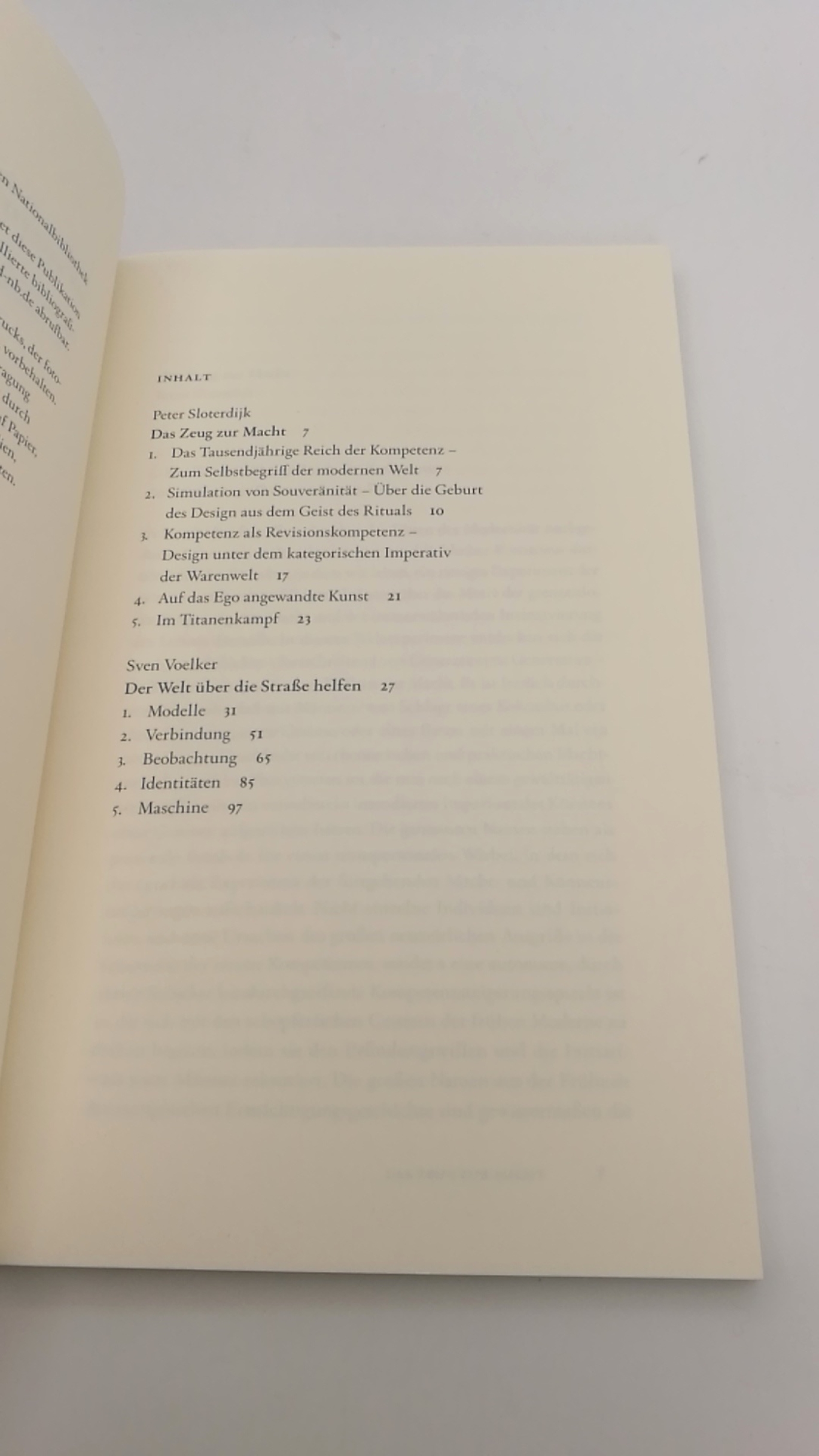 Sloterdijk, Peter: Der Welt über die Straße helfen Designstudien im Anschluss an eine philosophische Überlegung