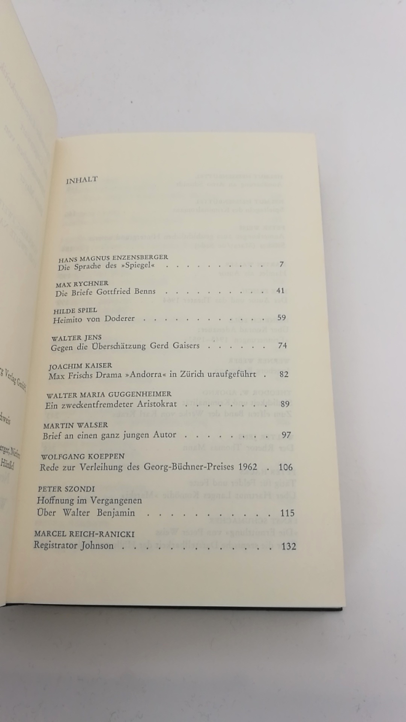 Mayer, Hans (Hrgs.): Deutsche Literaturkritik der Gegenwart. IV, Teil 1 und 2 (=2 Bände) Vorkrieg, Zweiter Weltkrieg und zweite Nachkriegszeit (1933-1986)