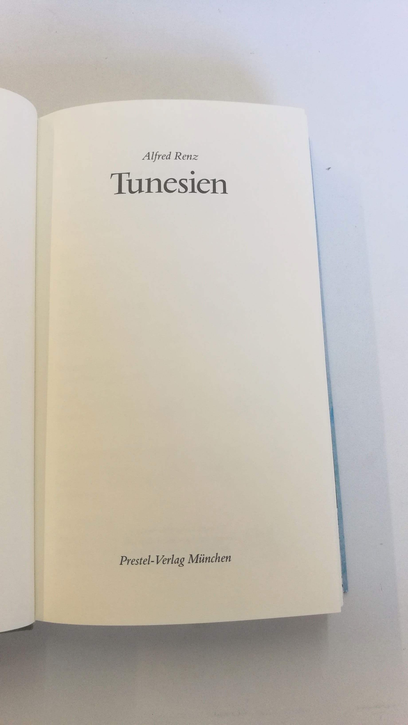 Renz, Alfred: Tunesien