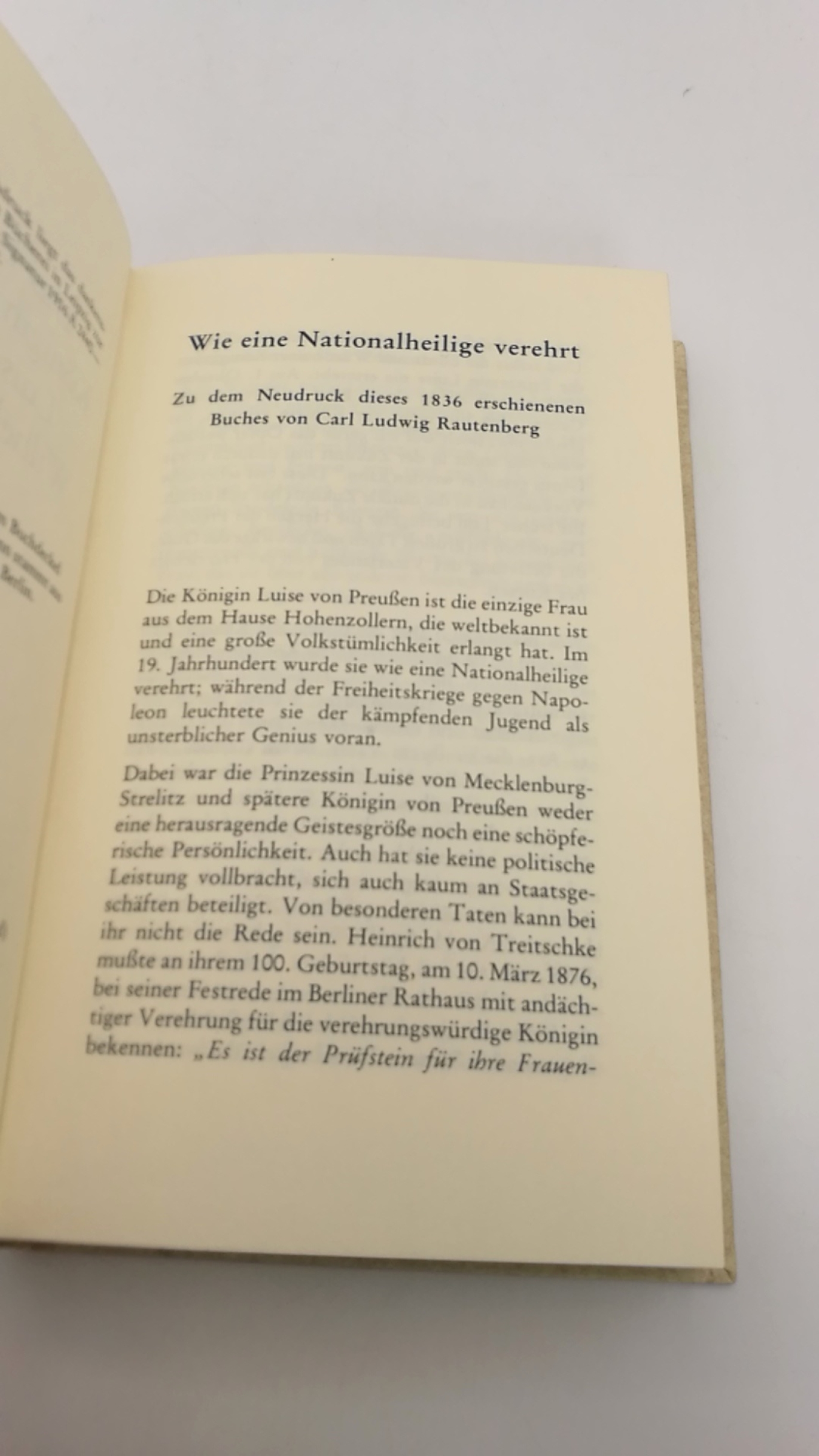 Rautenberg, Carl Ludwig: Das Leben der Königin von Preussen Luise Auguste Wilhelmine Amalie 