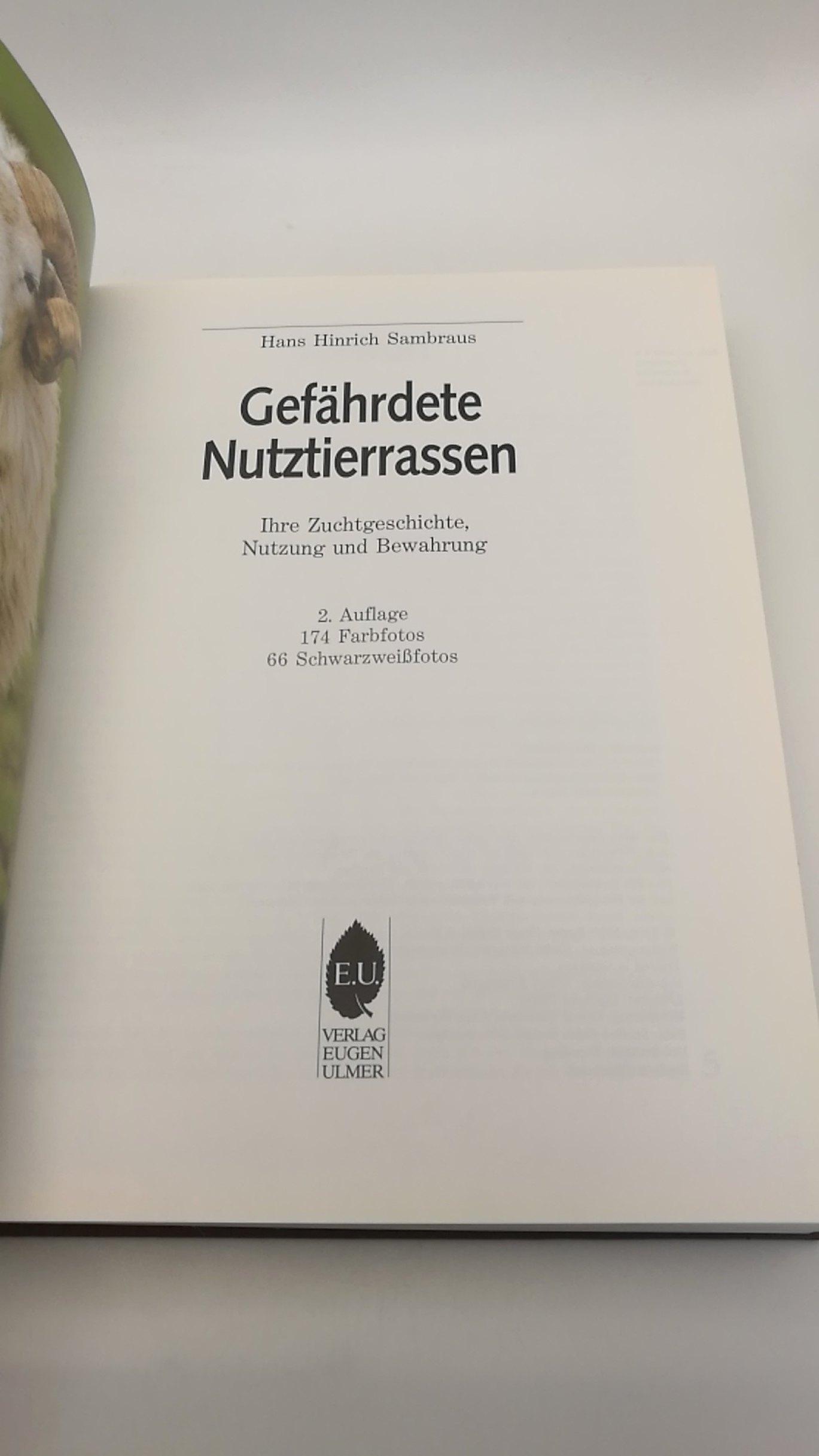 Sambraus, Hans Hinrich: Gefährdete Nutztierrassen. Ihre Zuchtgeschichte, Nutzung und Bewahrung 