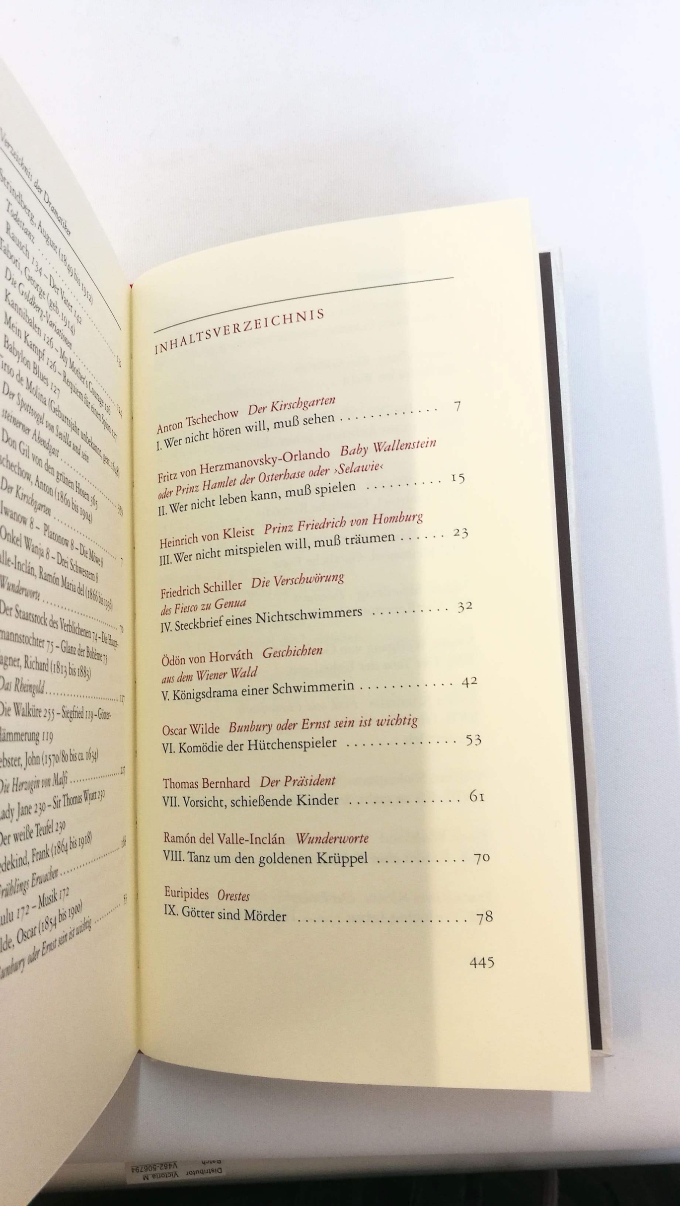 Stadelmaier, Gerhard (Verfasser): Traumtheater Vierundvierzig Lieblingsstücke. Numerierte Vorzugsausgabe. Nr. 553 (GA: 999).