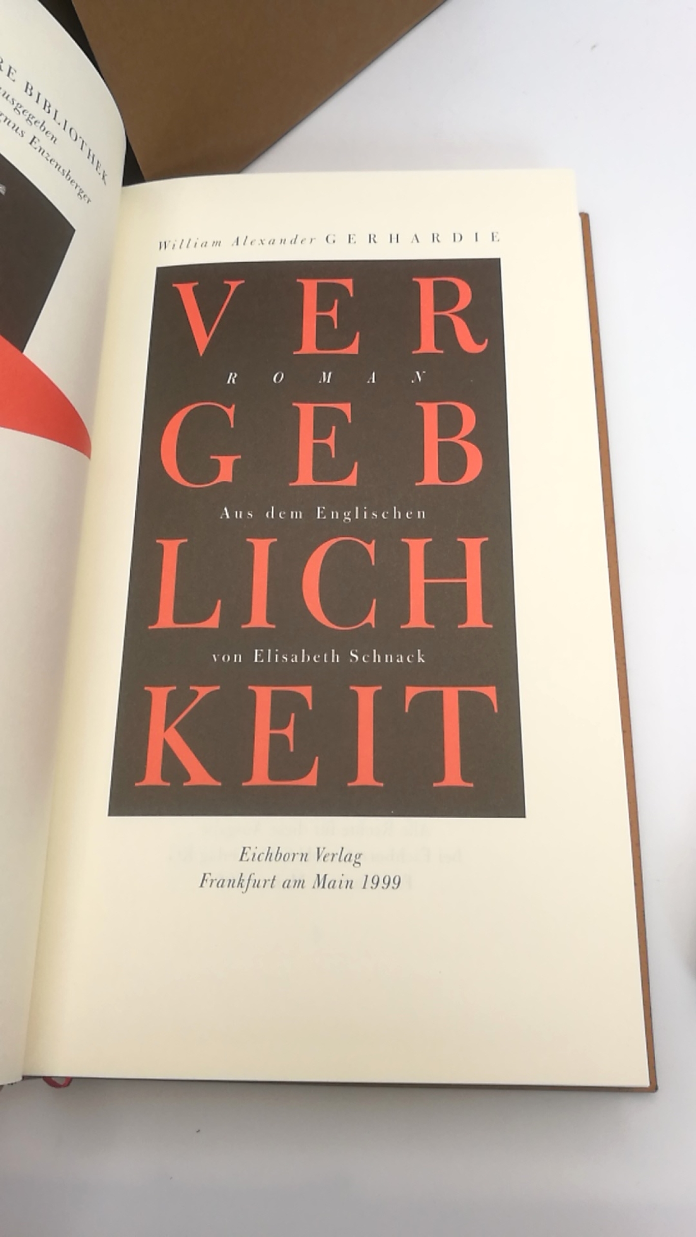 Gerhardie, William Alexander: Vergeblichkeit Roman