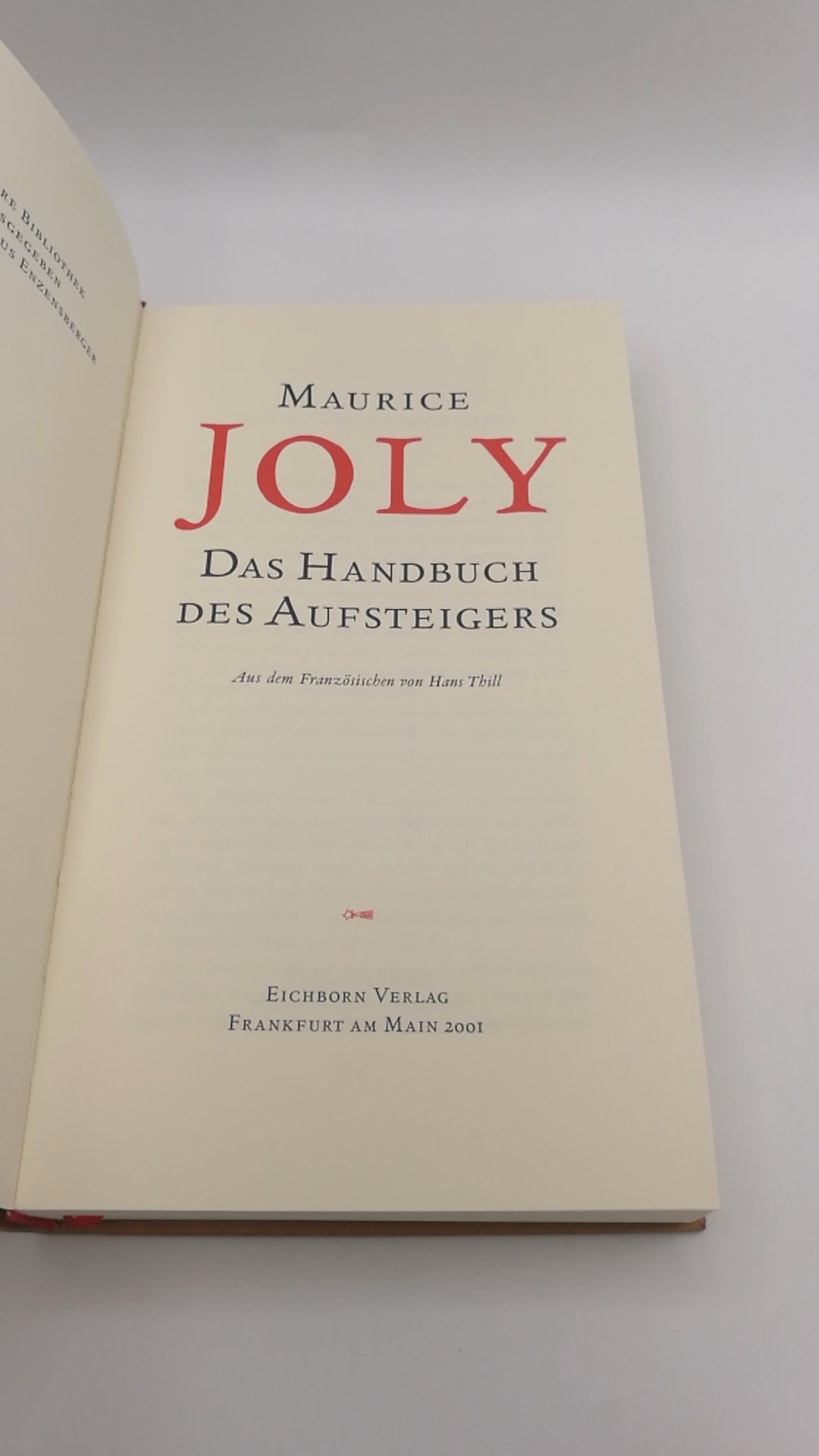 Joly, Maurice: Das Handbuch des Aufsteigers 