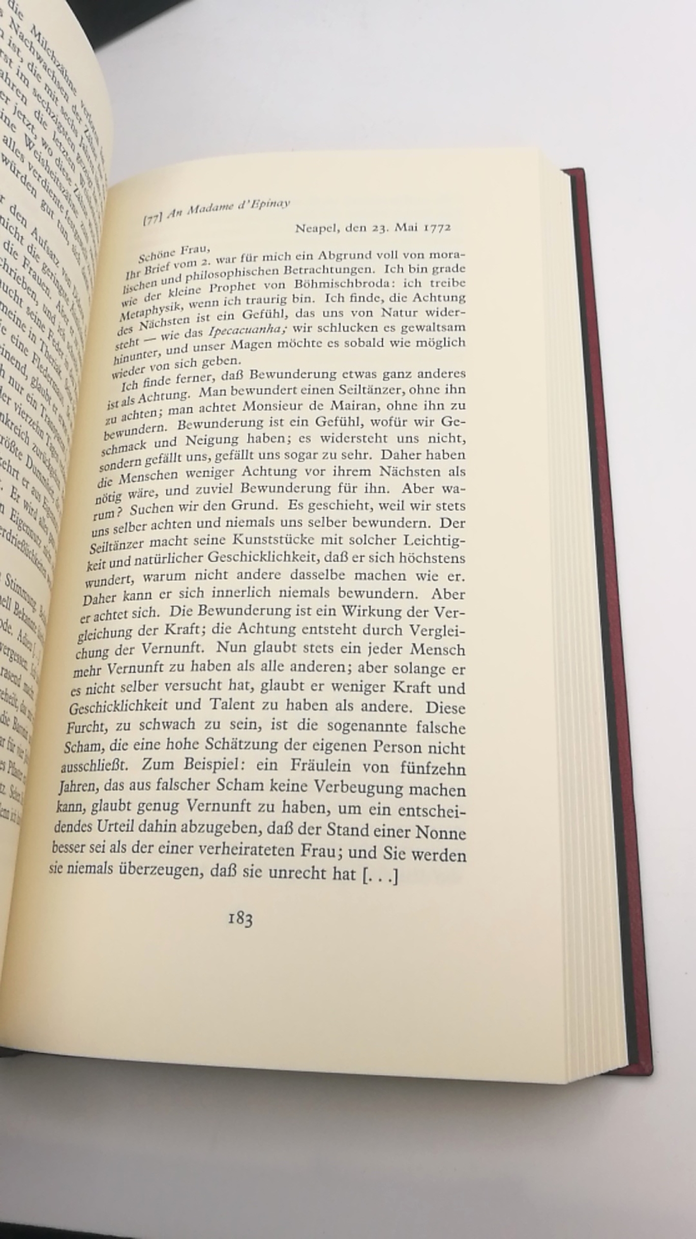 Galiani / d'Epinay, Ferdinando / Louise: Helle Briefe Aus dem Französischem von Heinrich Conrad. Mit einer Einleitung und mit Anmerkungen von Wilhelm Weigand, ergänzt durch Friedhelm Kemp