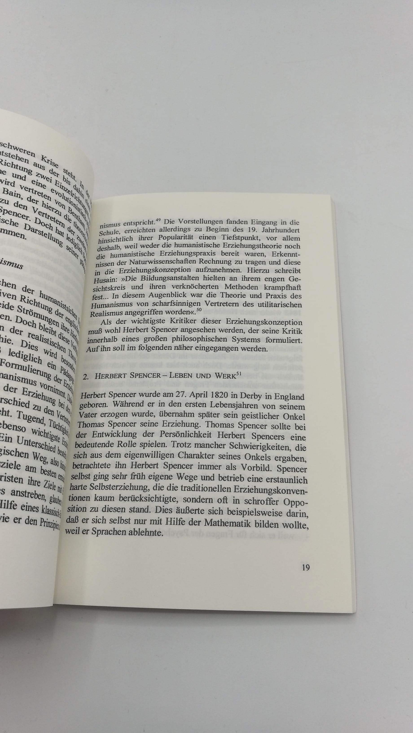 Keller, Alexander: Die Pädagogik Herbert Spencers Grundzüge einer Erziehungstheorie des 19. Jahrhunderts