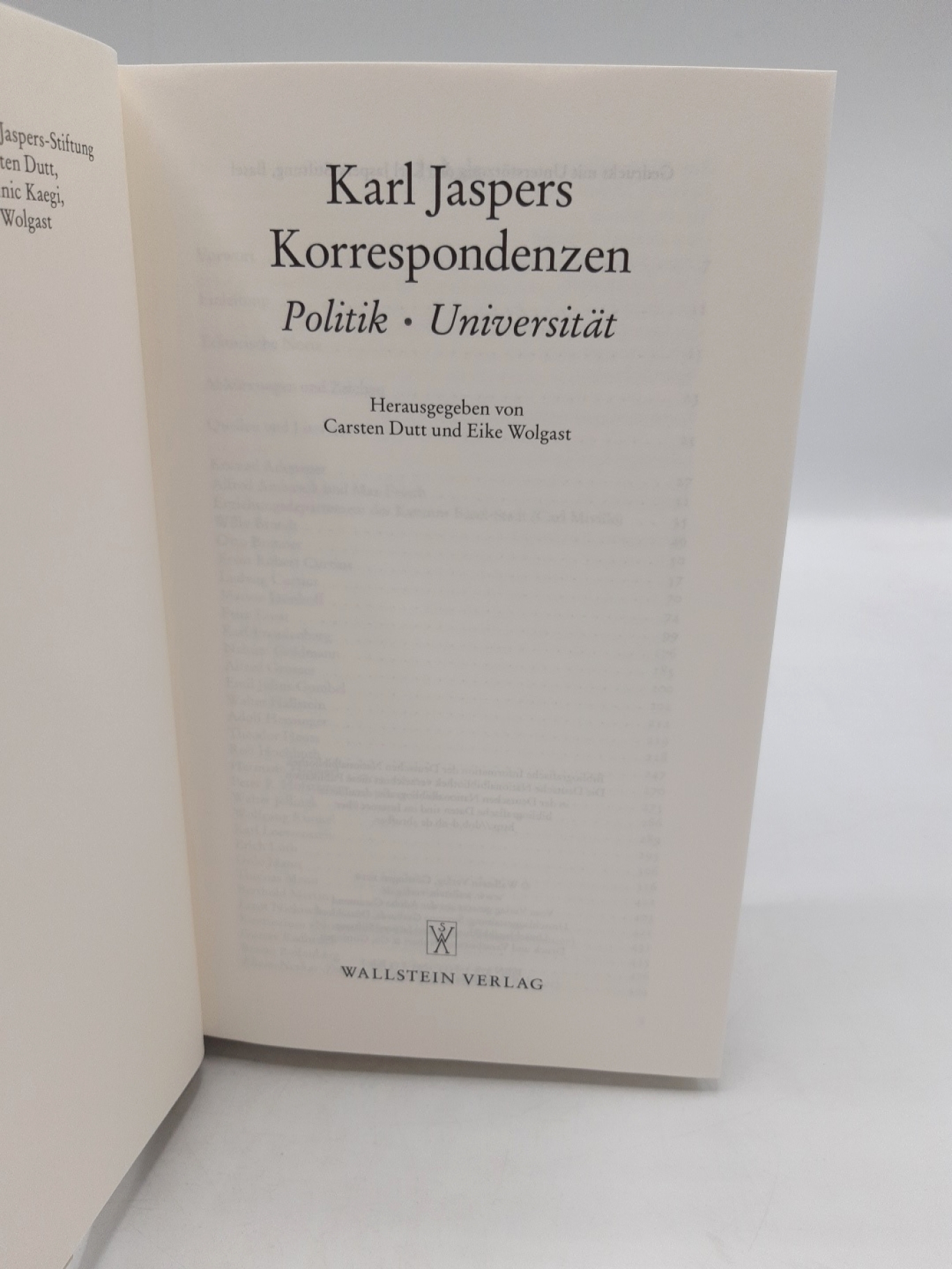 Bormuth, Matthias: Karl Jaspers. Korrespondenzen. 3 Bände (=vollst.)