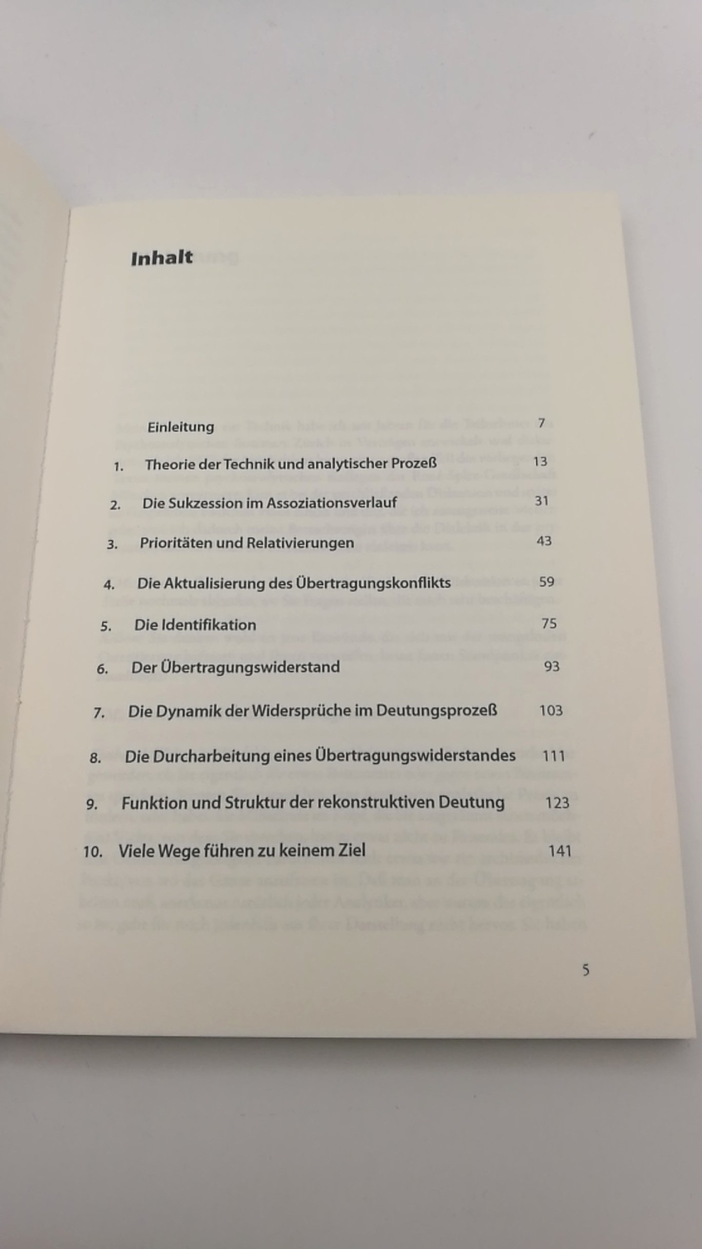 Morgenthaler, Fritz: Technik Zur Dialektik der psychoanalytischen Praxis