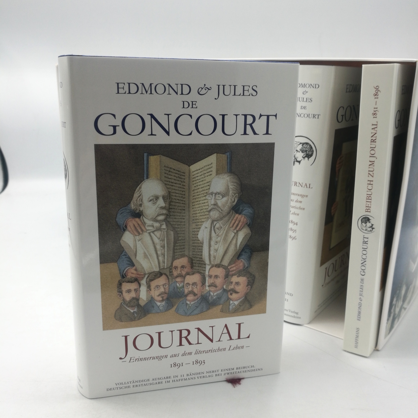 Haffmans, Gerd (Herausgeber): Edmond & Jules de Goncourt. Journal (=vollst.) 1851 - 1896; Erinnerungen aus dem literarischen Leben; komplette Ausgabe in 11 Bänden nebst einem Beibuch