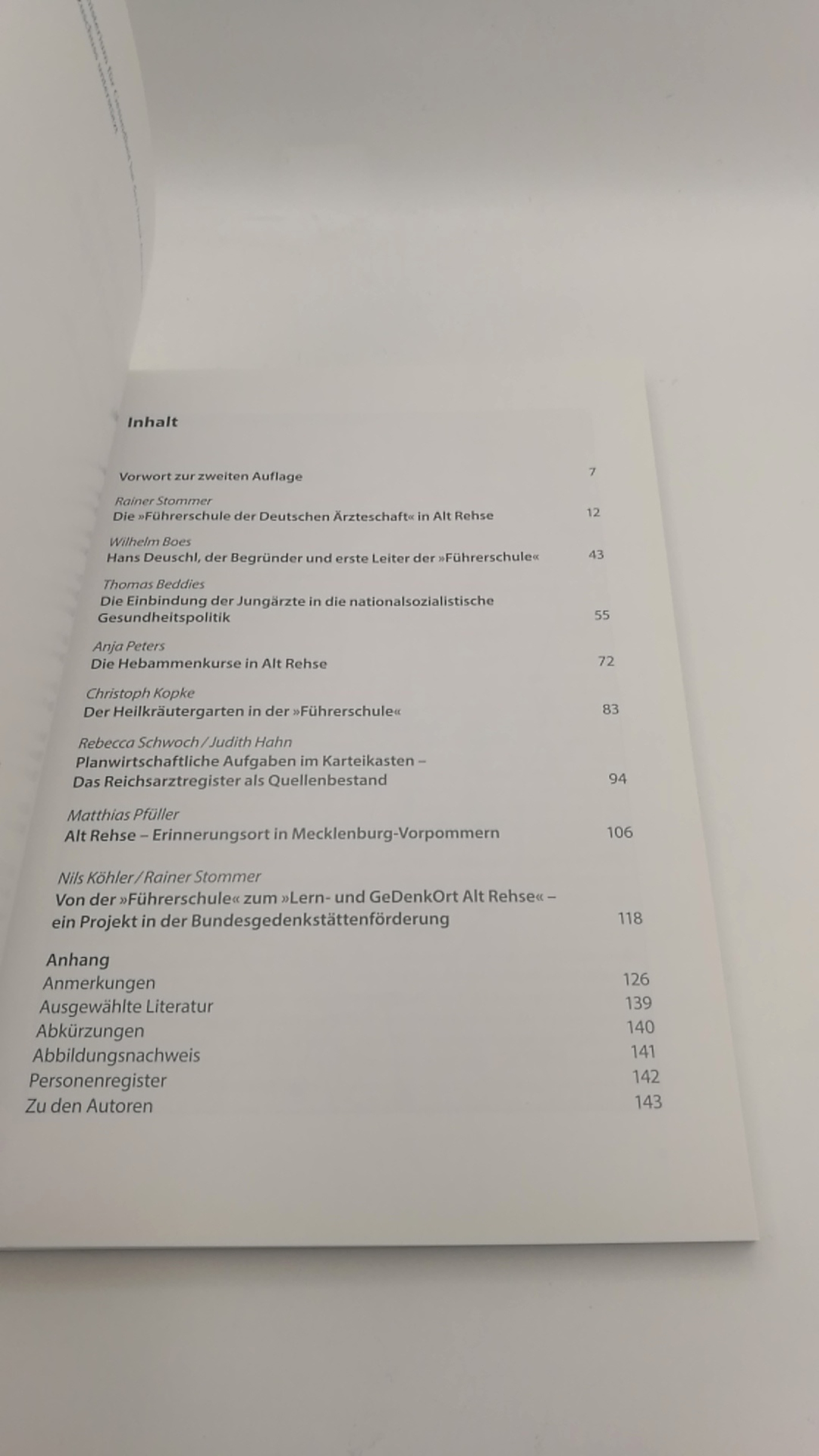 Stommer, Rainer (Herausgeber): Medizin im Dienste der Rassenideologie Die "Führerschule der Deutschen Ärzteschaft" in Alt Rehse