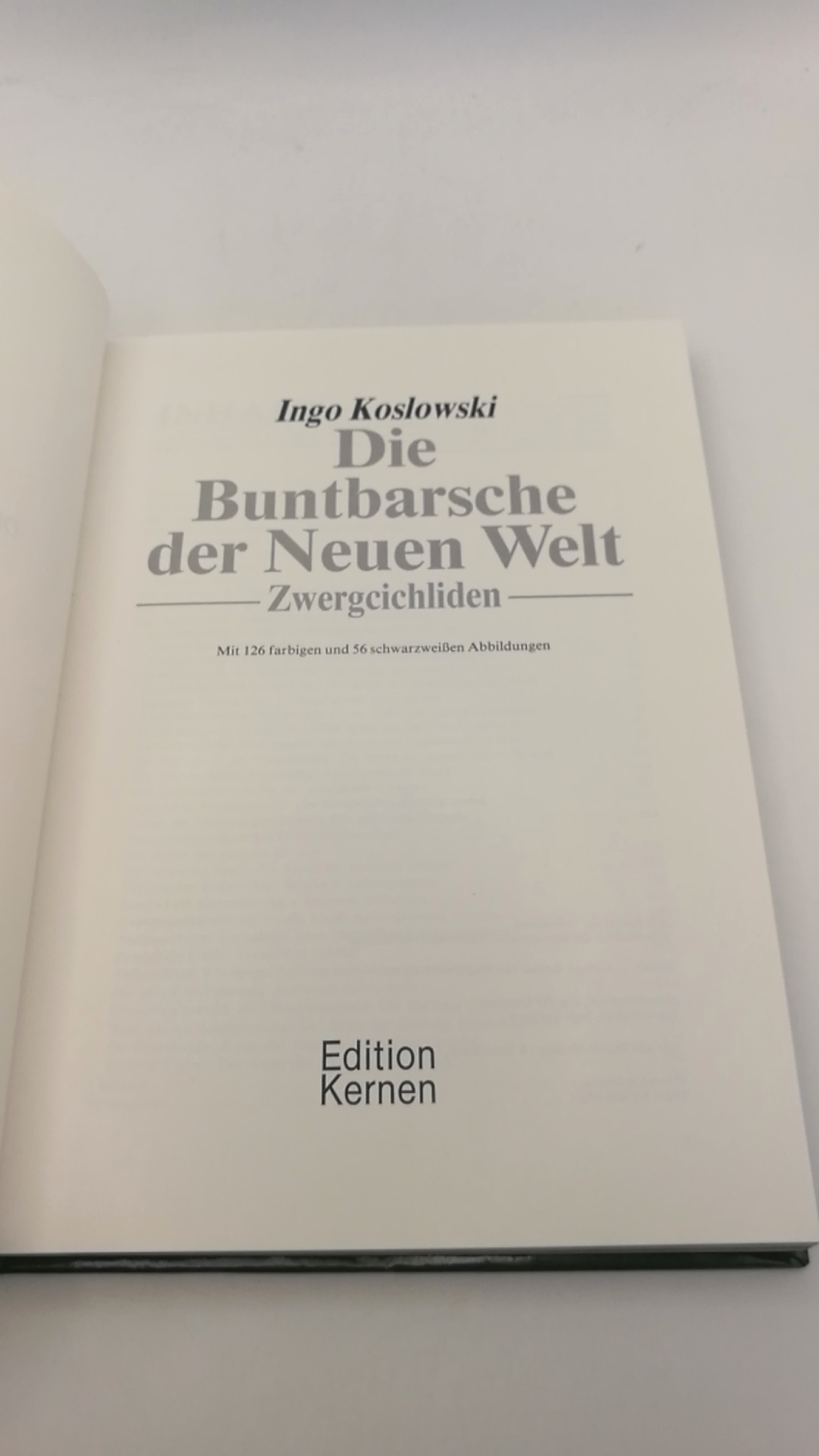 Koslowski, Ingo: Die Buntbarsche der Neuen Welt: Zwergcichliden