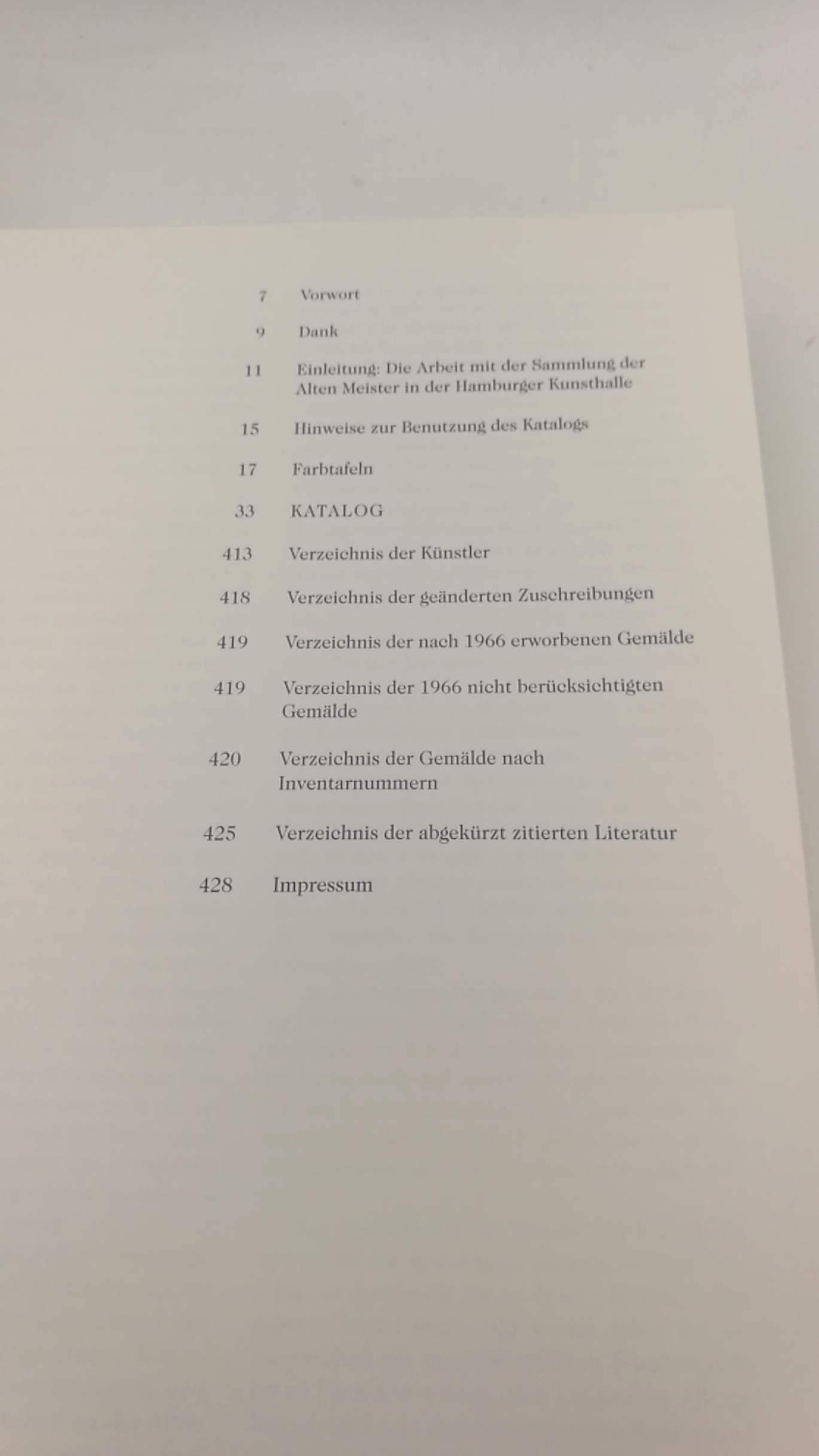 Sitt, Martina (Hrsg.): Die Sammlungen der Hamburger Kunsthalle Band 1: Die Gemälde der alten Meister